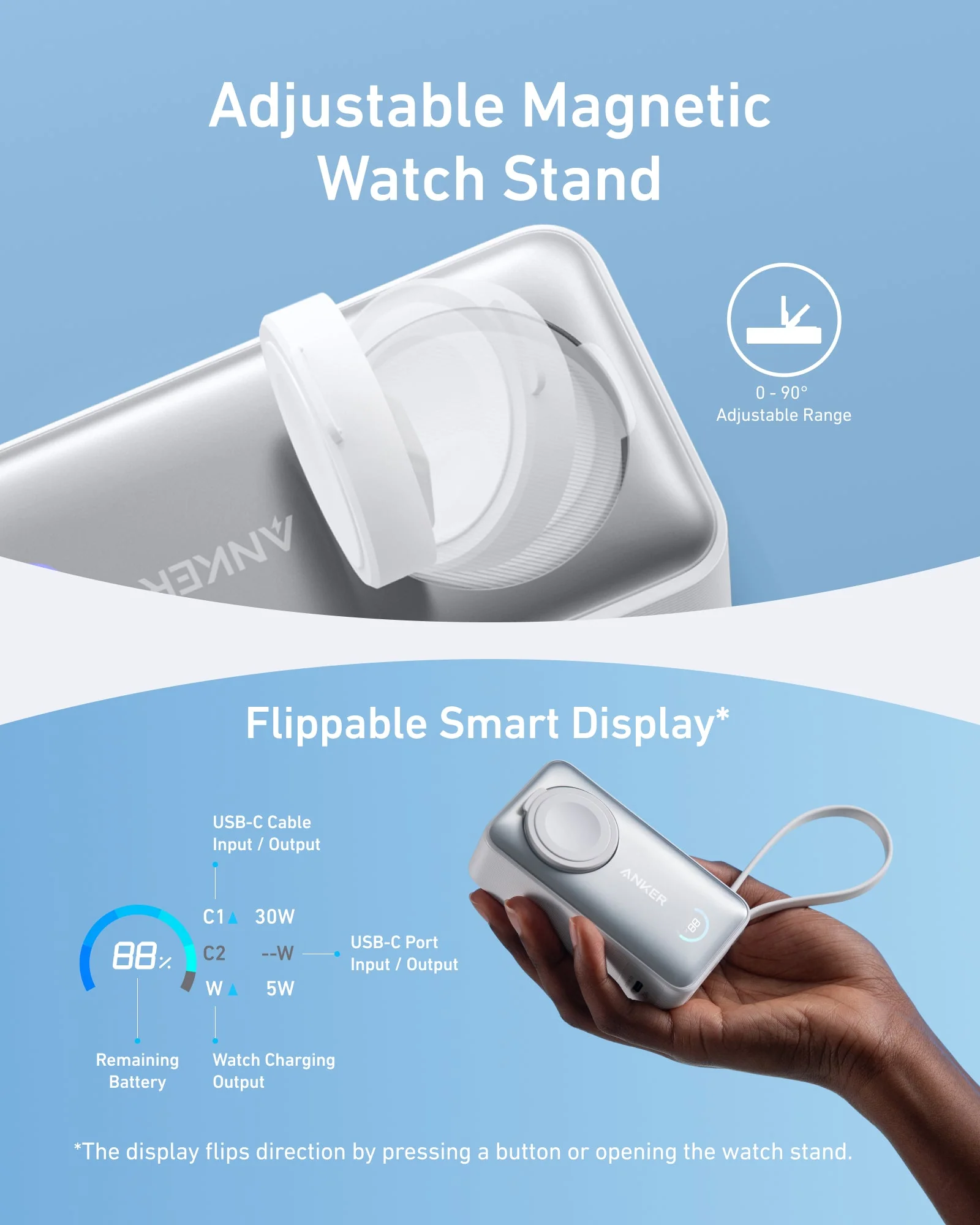 Anker MagGo Power Bank (10K, 35W, For Apple Watch) - Image 11