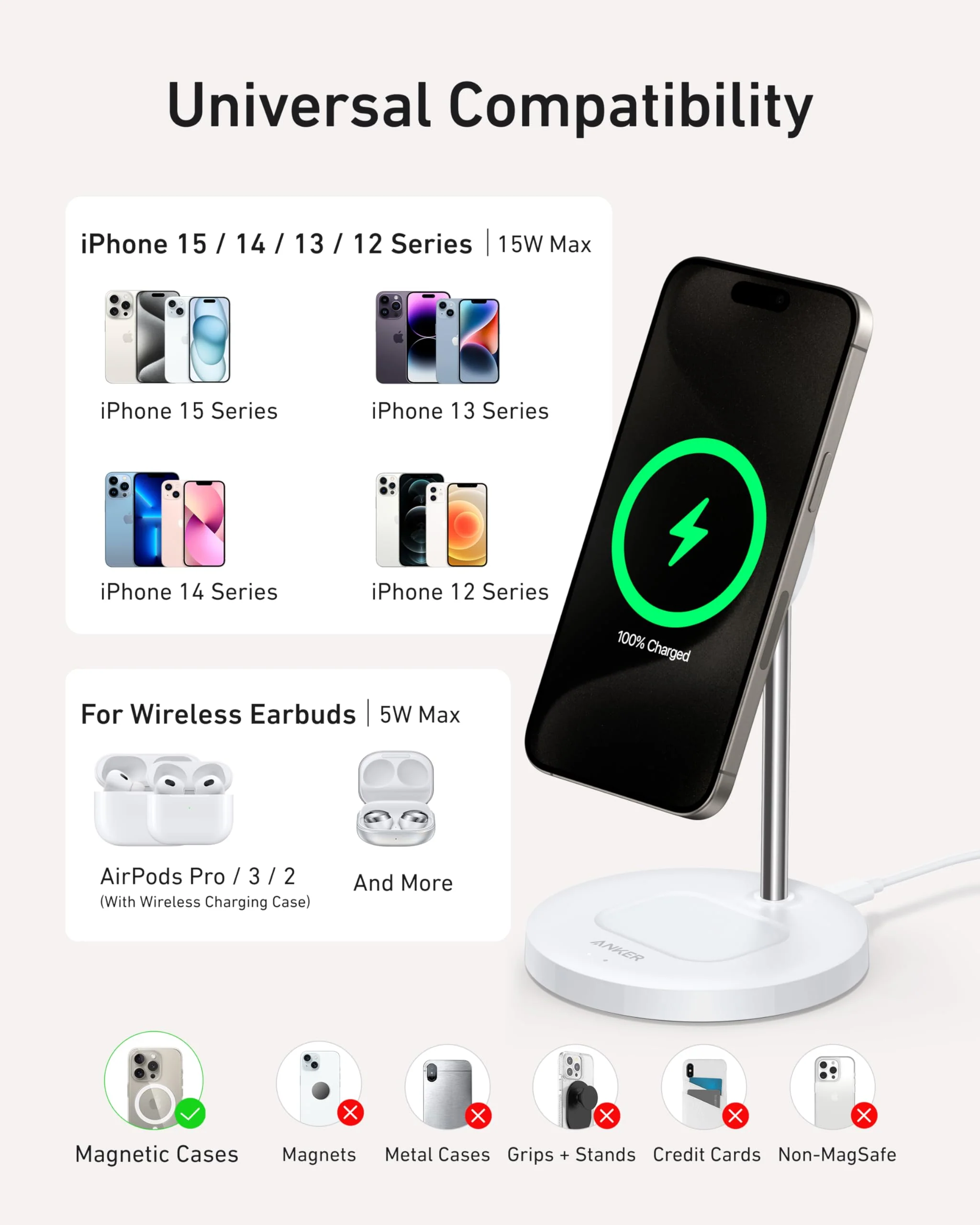 Anker MagGo Wireless Charger (2-in-1 Stand) BOA - Image 5