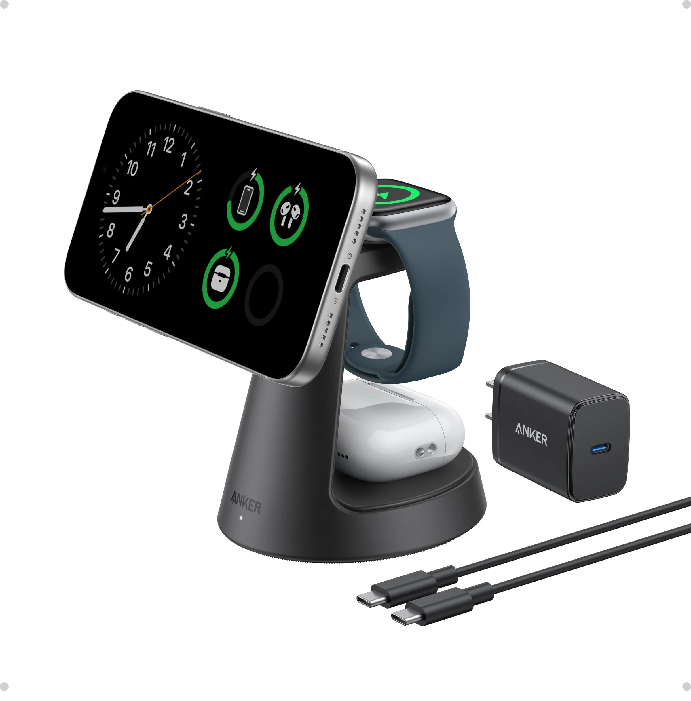 Anker MagGo Wireless Charging Station (3-in-1, Dock Stand) - Image 4