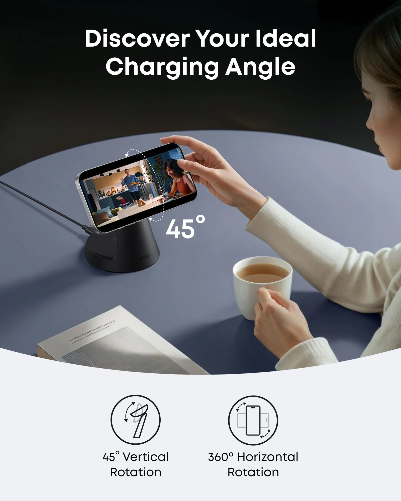 Anker MagGo Wireless Charging Station (3-in-1, Dock Stand) - Image 7