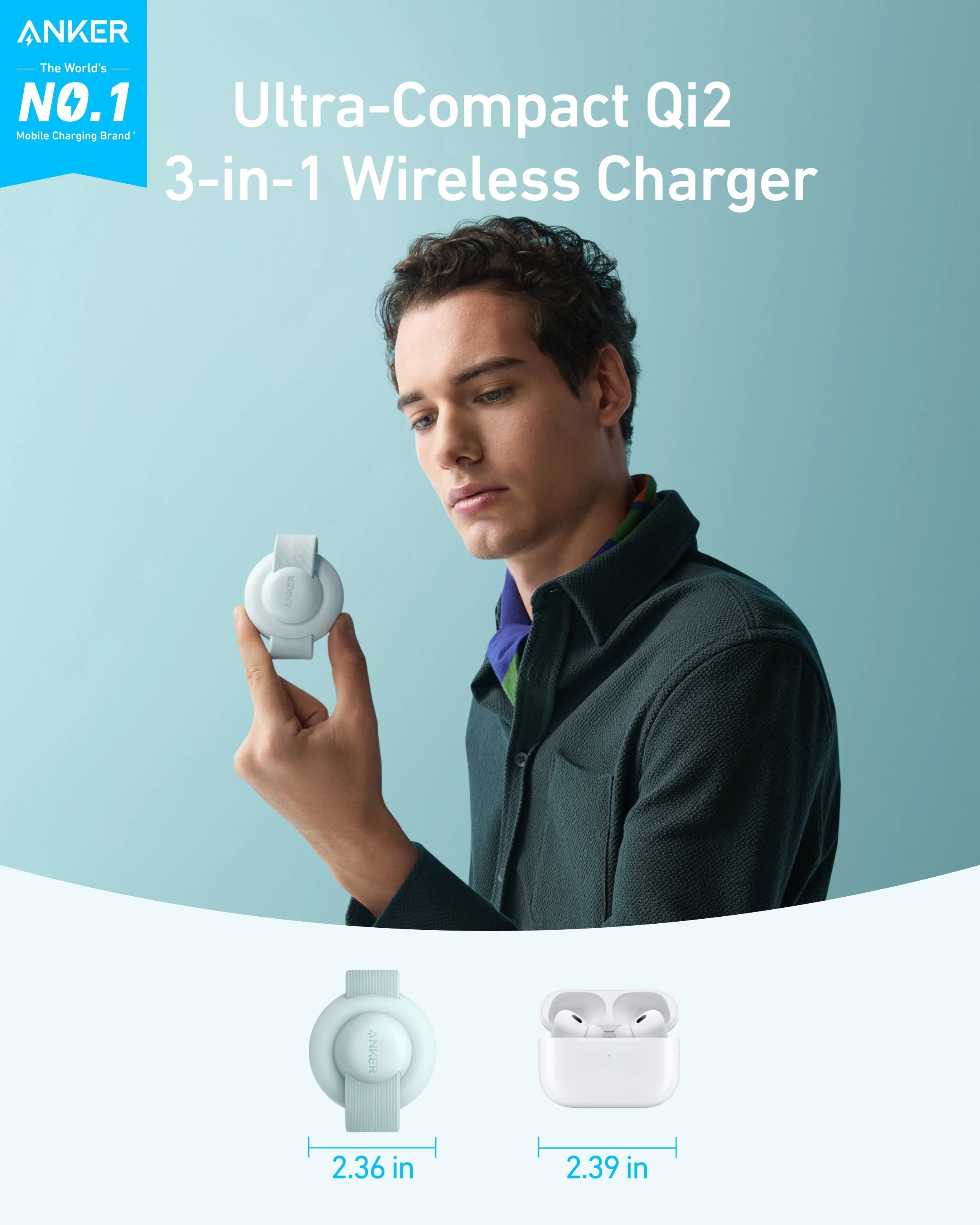 Anker MagGo Wireless Charging Station (3-in-1, Foldable Pad) - Image 27