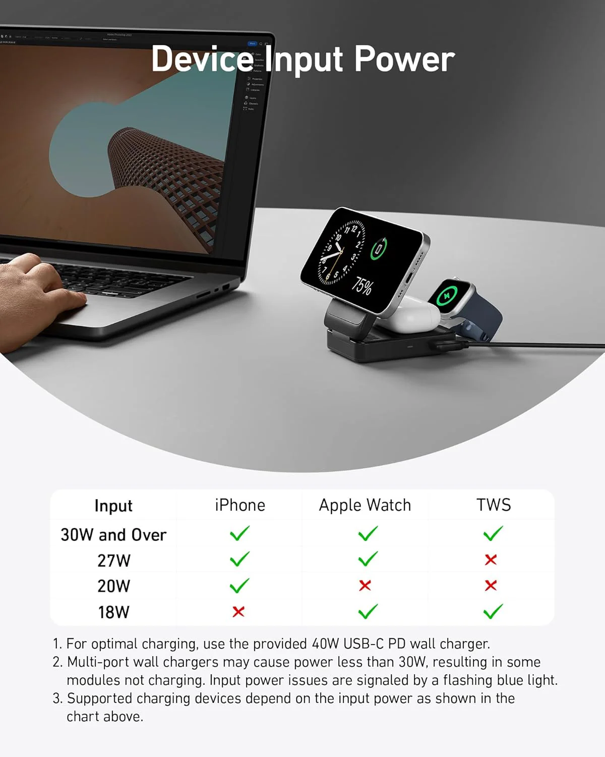 Anker MagGo Wireless Charging Station (Foldable 3-in-1) - Image 18