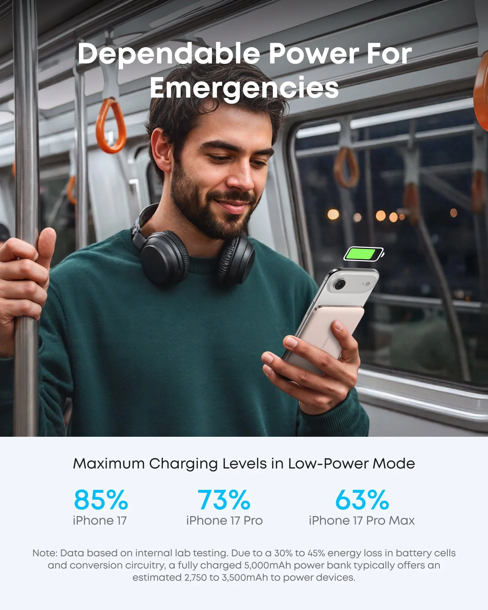Anker Nano Power Bank (5K, MagGo, Slim) - Image 24