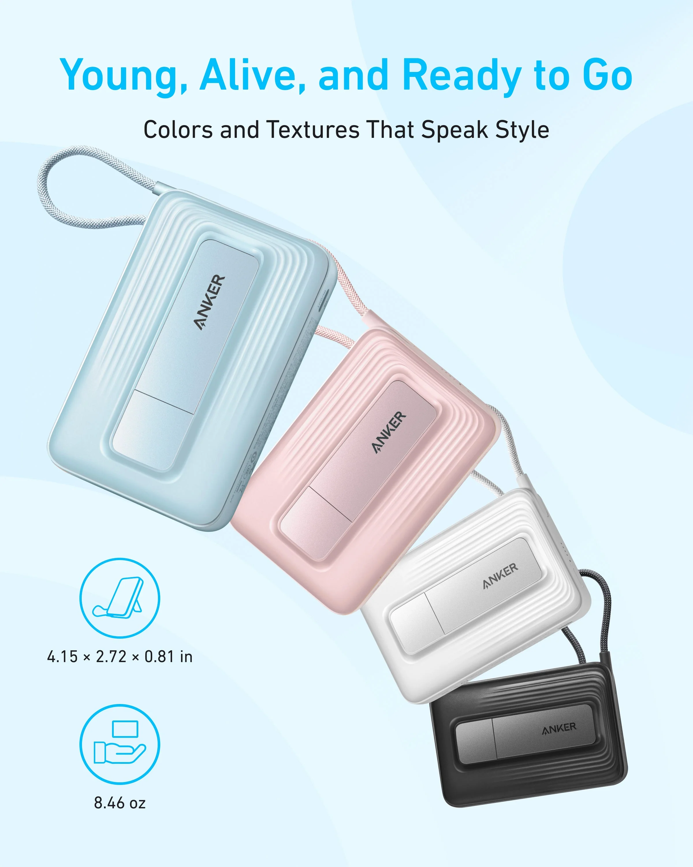 Anker Zolo Magnetic Power Bank (10K, 30W, Built-in USB-C Cable) - Image 6