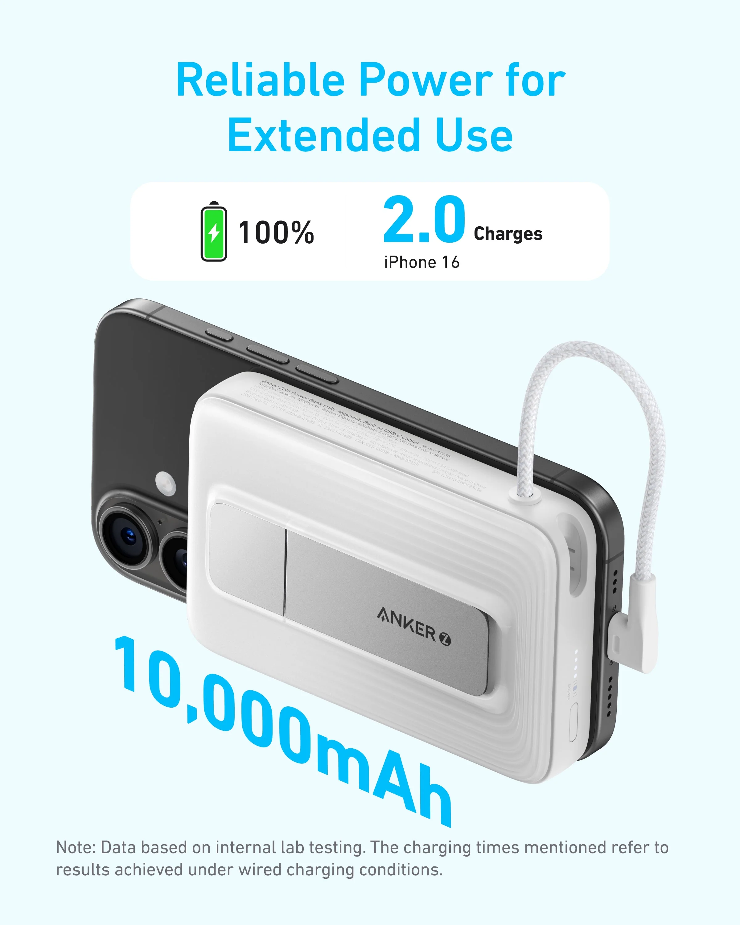 Anker Zolo Magnetic Power Bank (10K, 30W, Built-in USB-C Cable) - Image 9