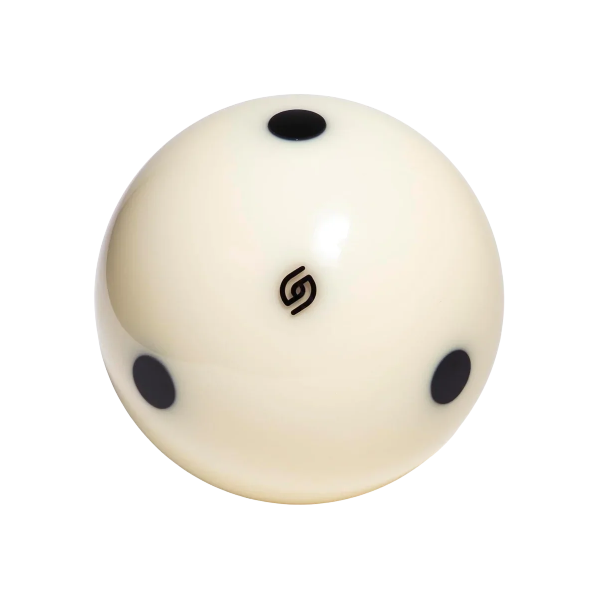 Aramith Tournament Black Cue Ball 2¼" with 6 Dots - Image 3