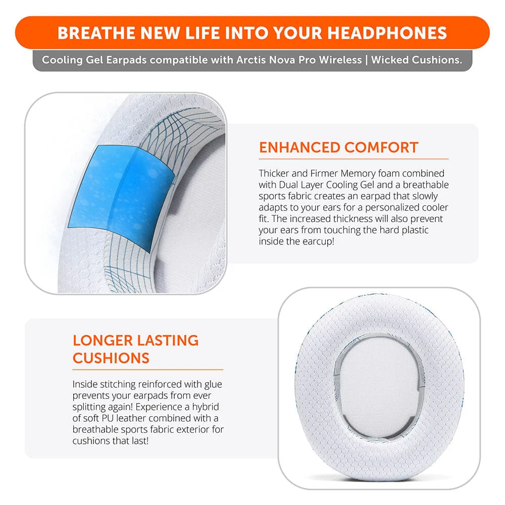 Arctis Nova Pro Wireless Earpads - WC FreeZe Cooling Gel - Image 108