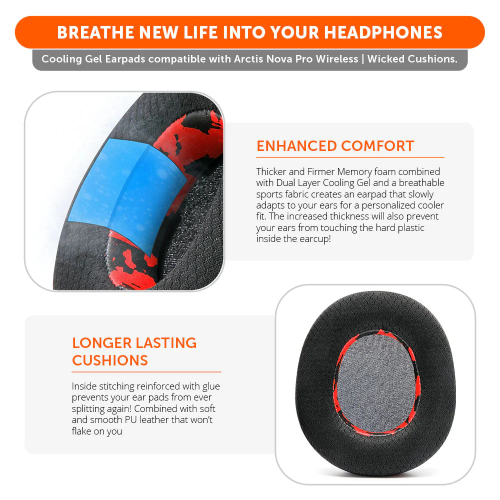Arctis Nova Pro Wireless Earpads - WC FreeZe Cooling Gel - Image 12