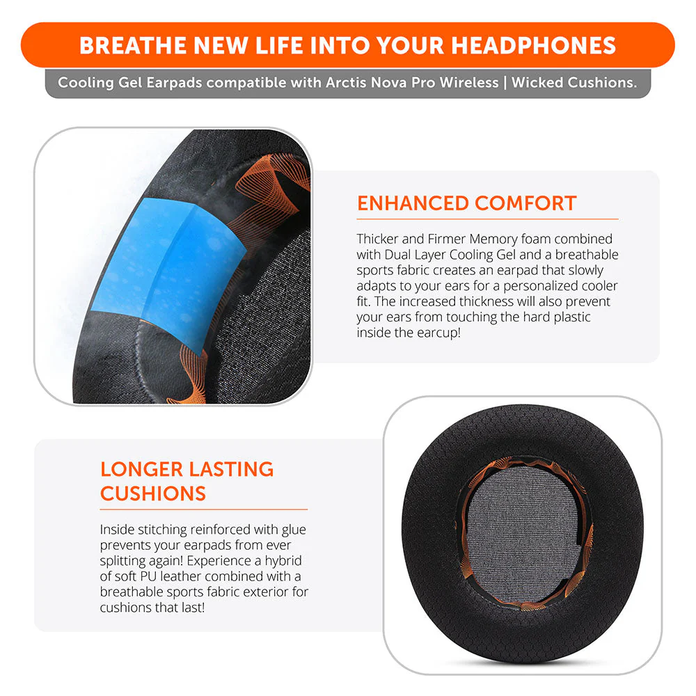 Arctis Nova Pro Wireless Earpads - WC FreeZe Cooling Gel - Image 120