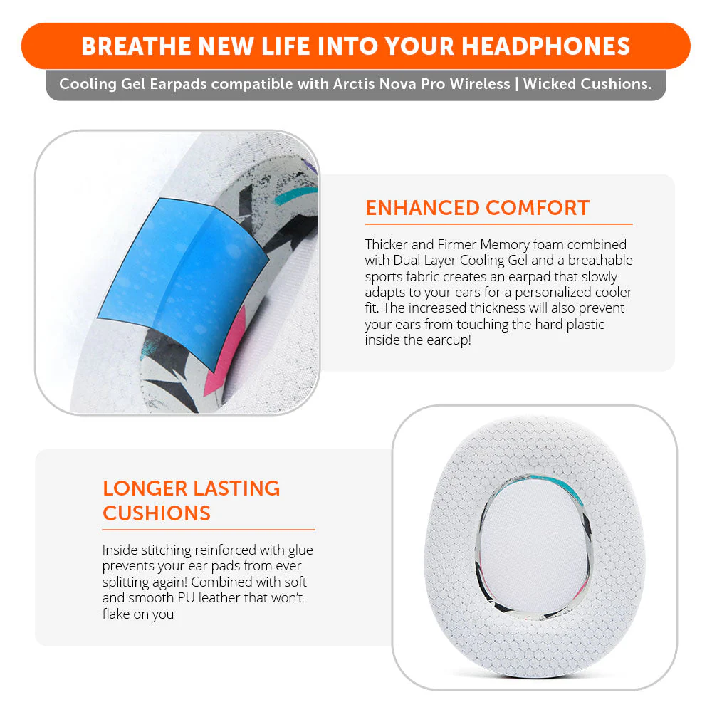 Arctis Nova Pro Wireless Earpads - WC FreeZe Cooling Gel - Image 24