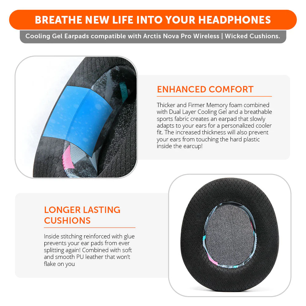 Arctis Nova Pro Wireless Earpads - WC FreeZe Cooling Gel - Image 30