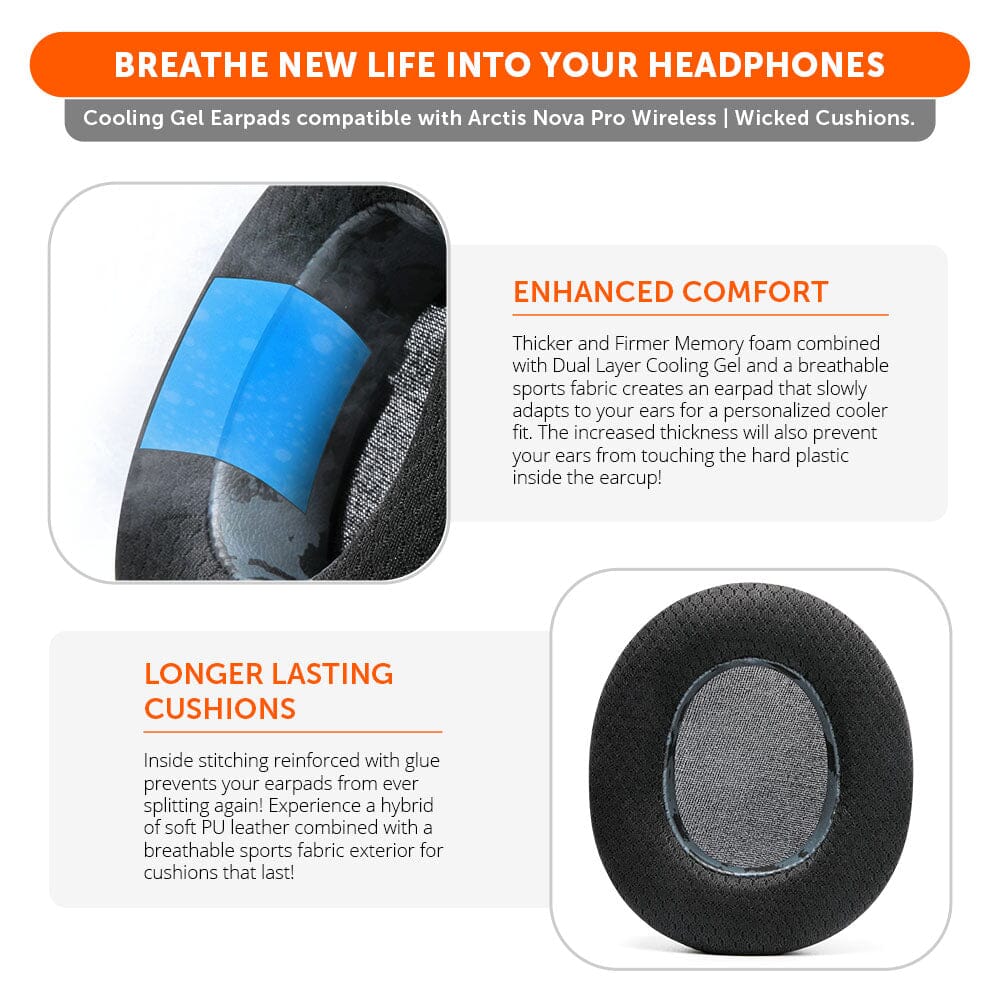 Arctis Nova Pro Wireless Earpads - WC FreeZe Cooling Gel - Image 6