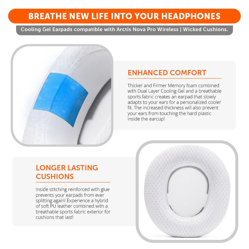 Arctis Nova Pro Wireless Earpads - WC FreeZe Cooling Gel - Image 96