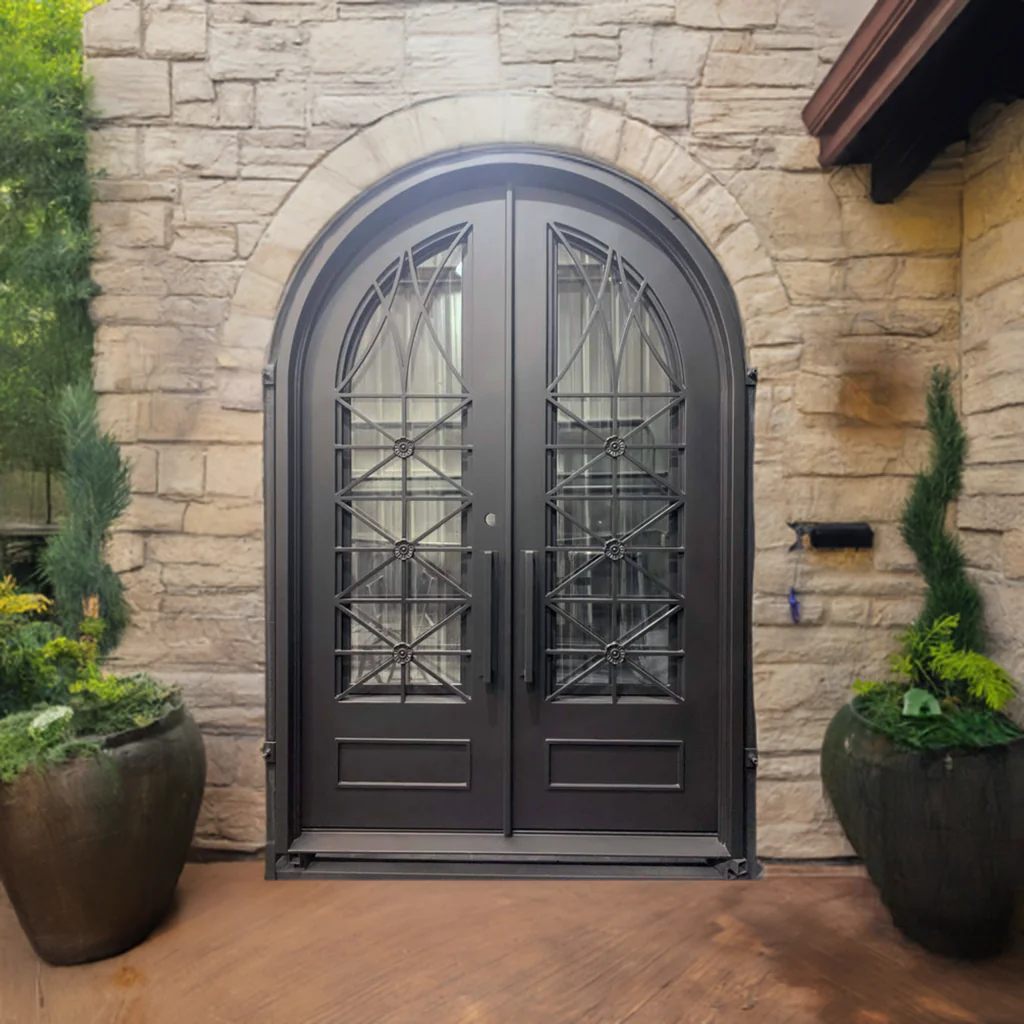 Ares Round Top Double Iron Door - Image 2