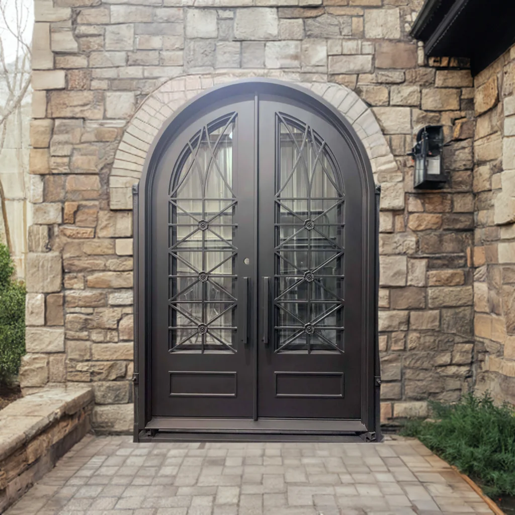 Ares Round Top Double Iron Door - Image 4