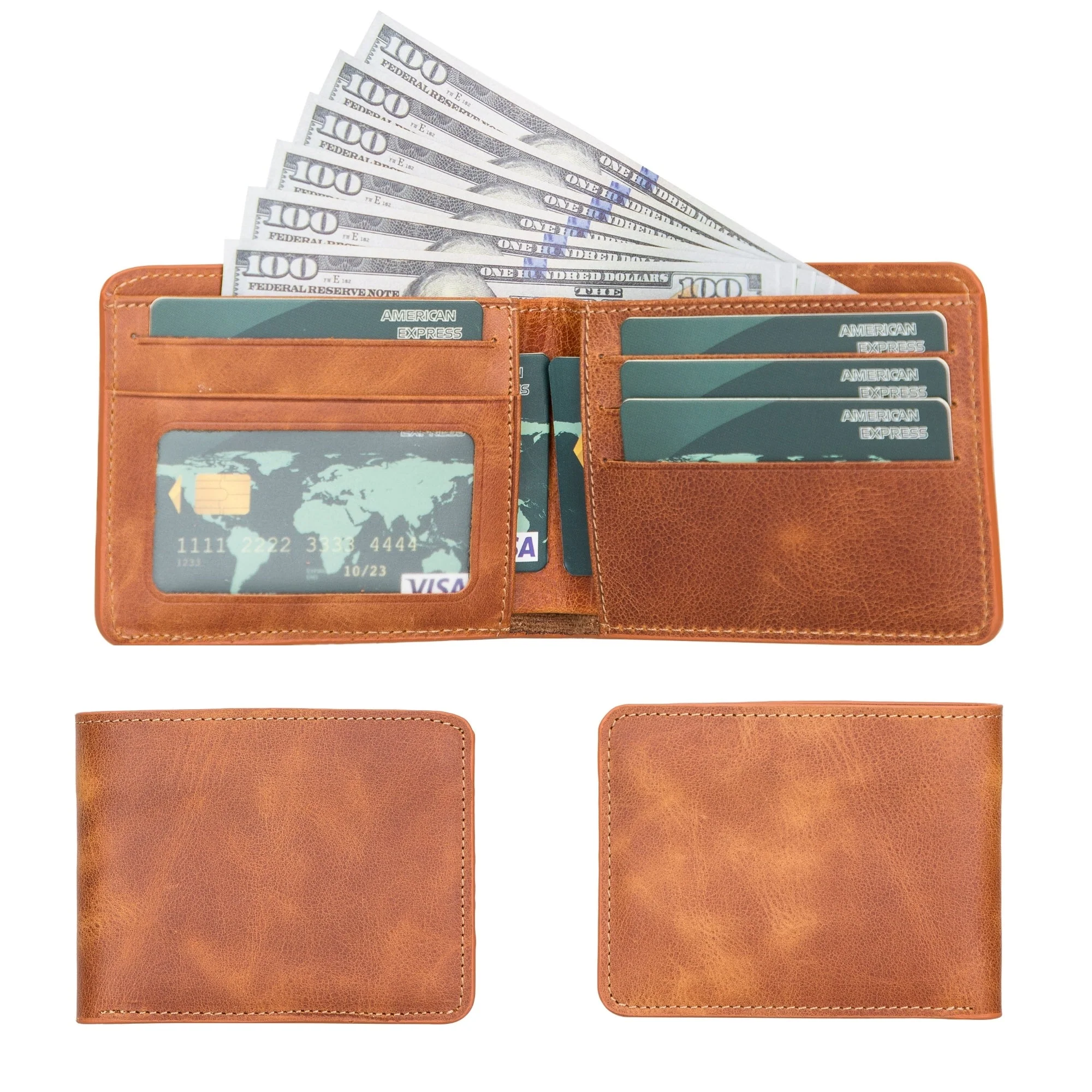Arvada Handmade Bifold Leather Men Wallet - Image 14
