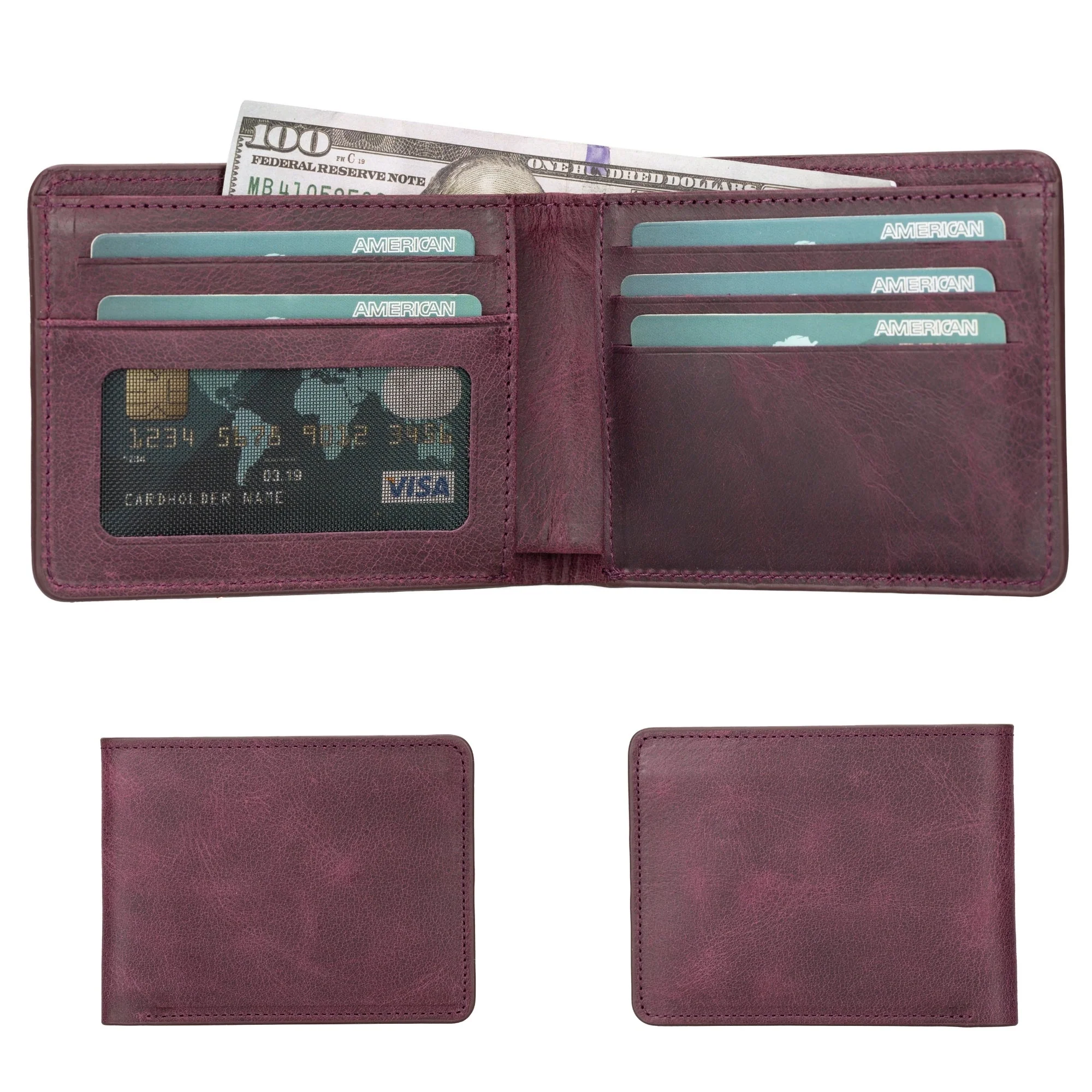 Arvada Handmade Bifold Leather Men Wallet - Image 25