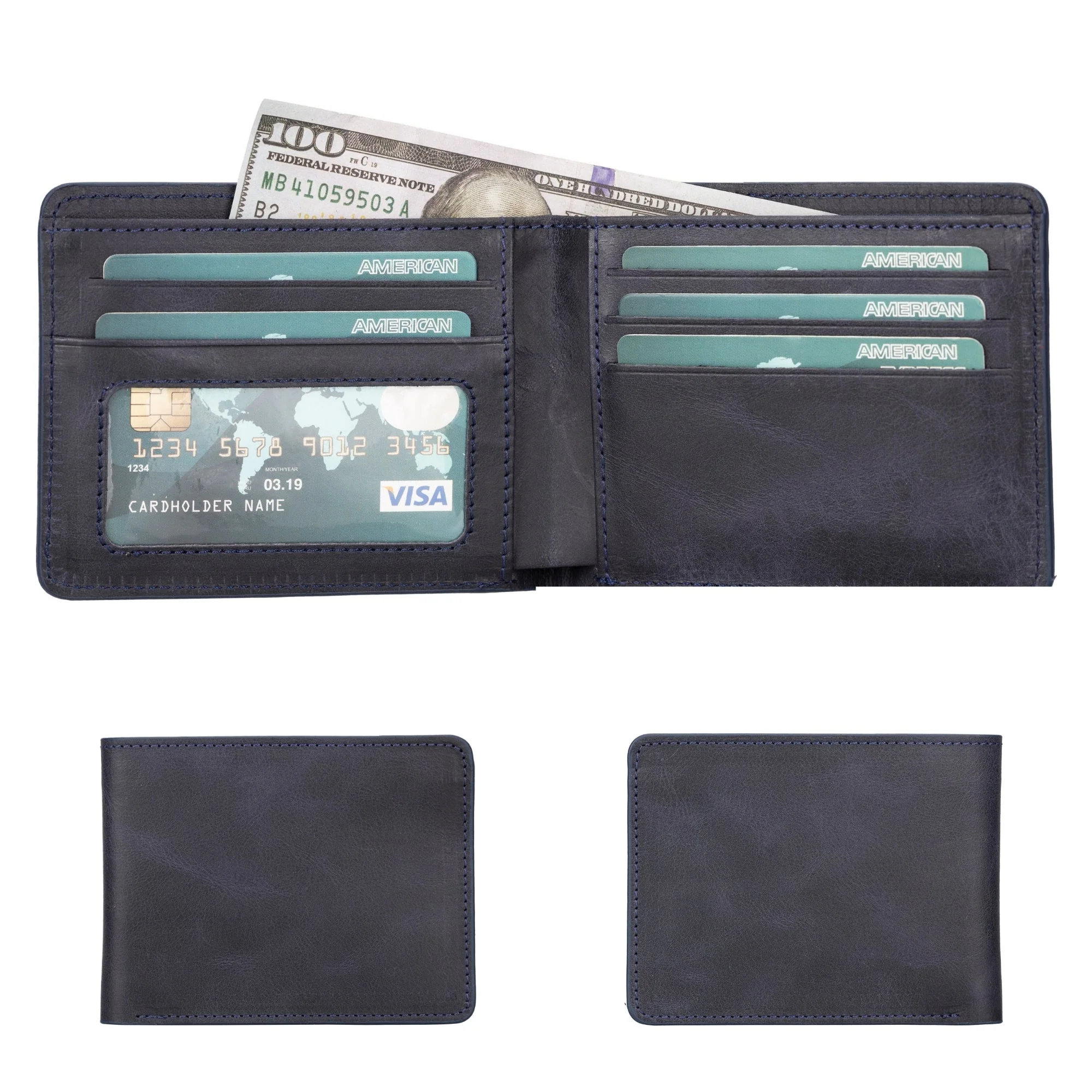 Arvada Handmade Bifold Leather Men Wallet - Image 29