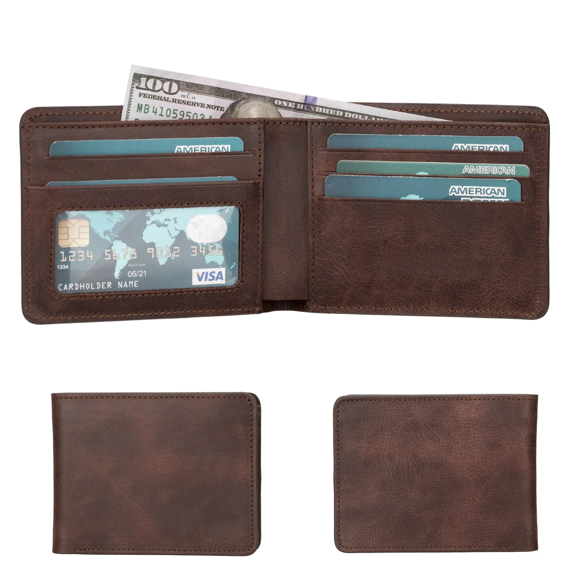 Arvada Handmade Bifold Leather Men Wallet - Image 33