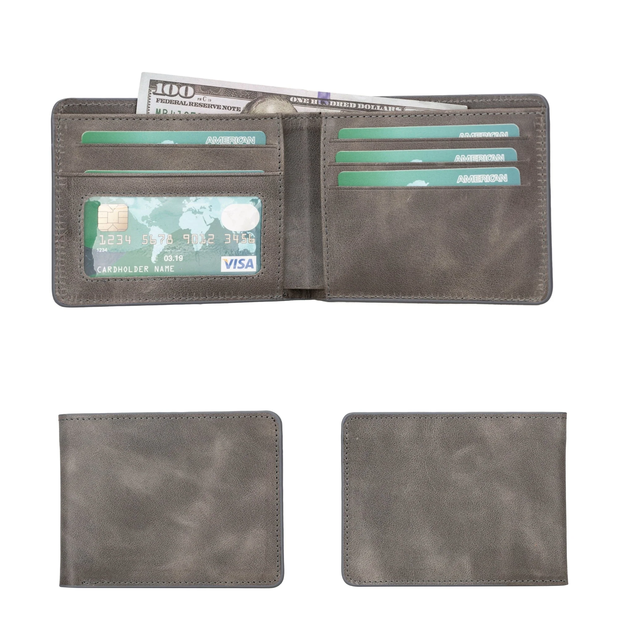 Arvada Handmade Bifold Leather Men Wallet - Image 46