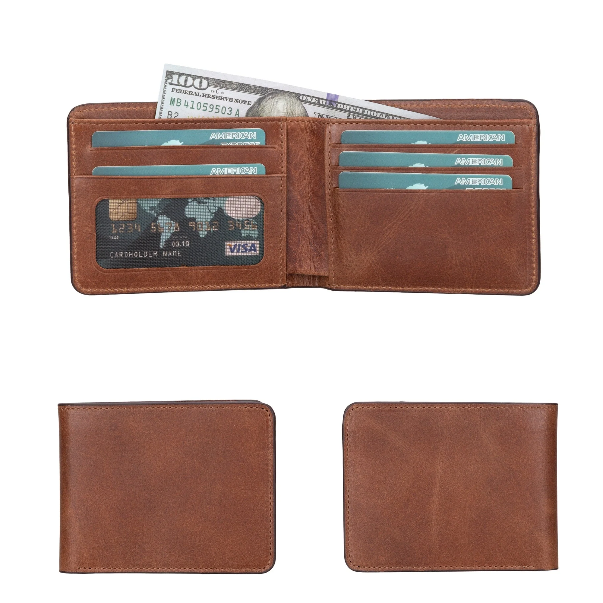 Arvada Handmade Bifold Leather Men Wallet - Image 52