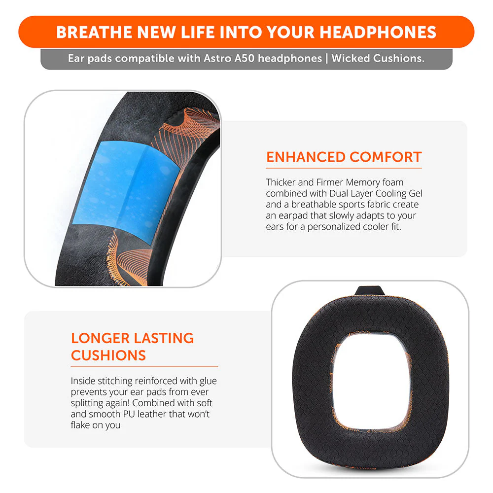 Astro A50 Gen 4, Gen 5 and A50X Earpads - WC FreeZe Cooling Gel - Image 45