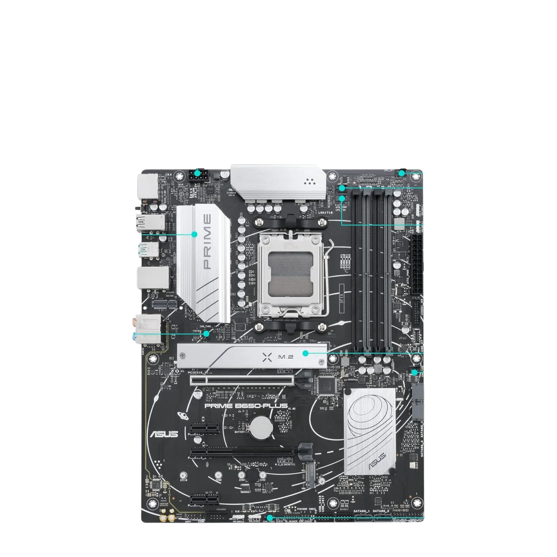 ASUS Prime B650-PLUS ATX Motherboard: AM5, DDR5, PCIe 5.0 M.2, 2.5Gb LAN - Image 2