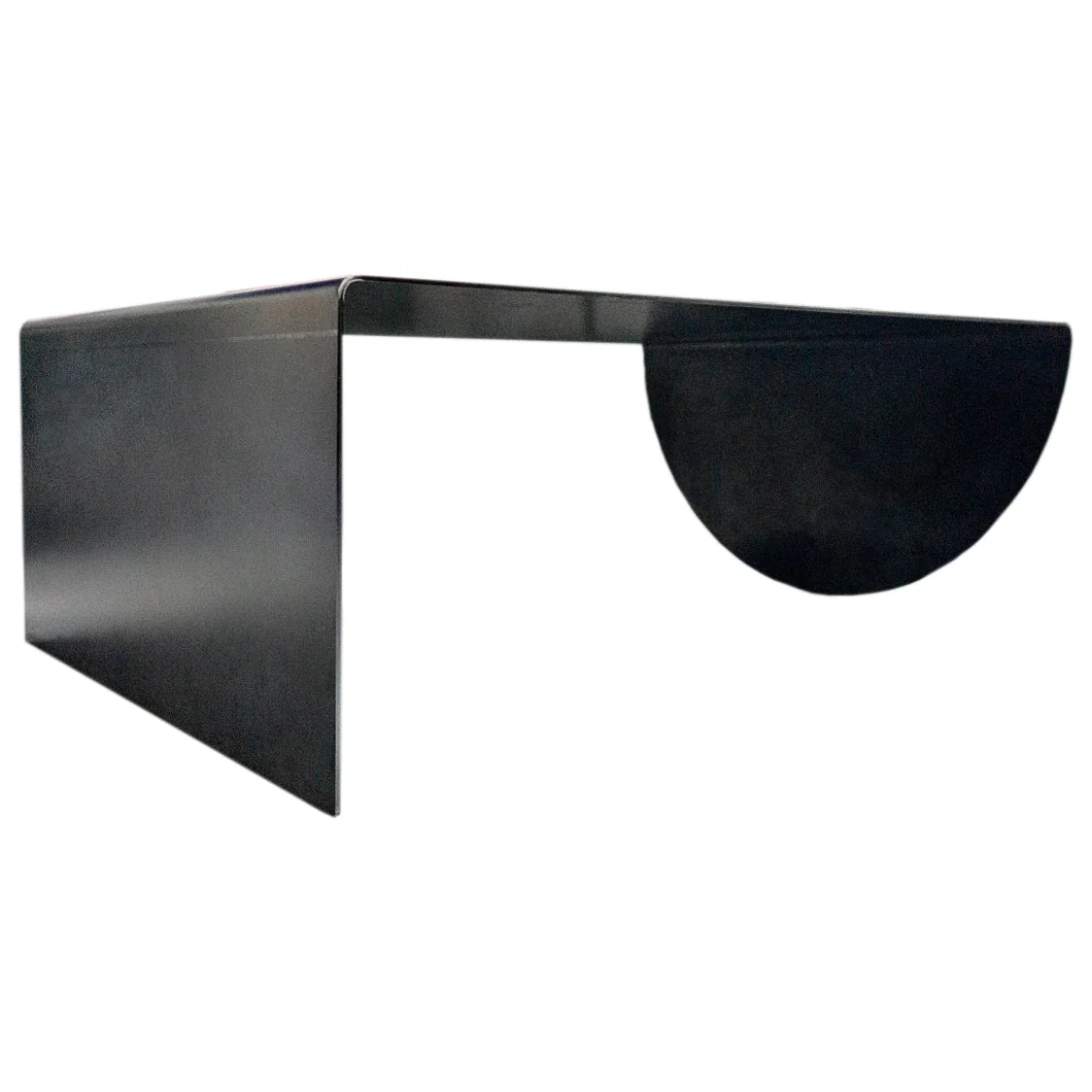 Asymmetrical Metal Coffee Table Heavy Duty Raw Steel - Image 4