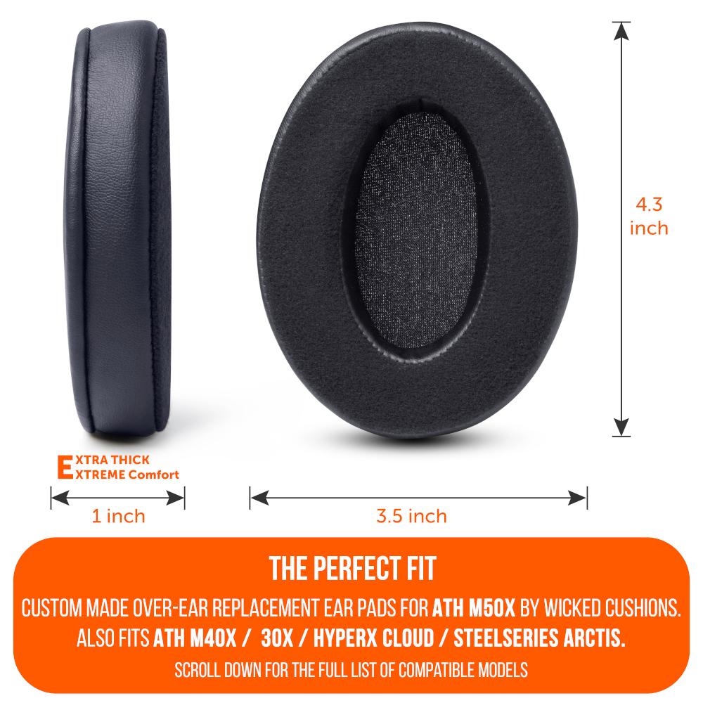 ATH M50X Earpads - Velour Hybrid - Image 4
