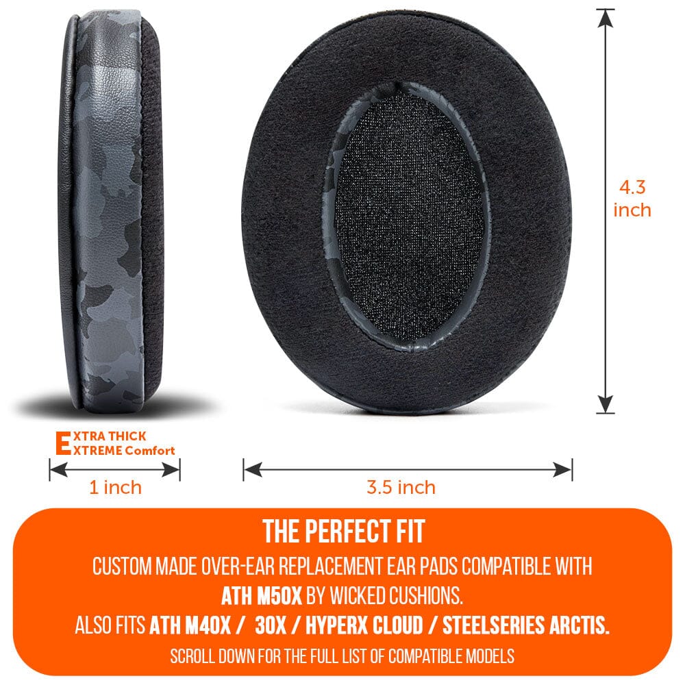 ATH M50X Earpads - Velour Hybrid - Image 41