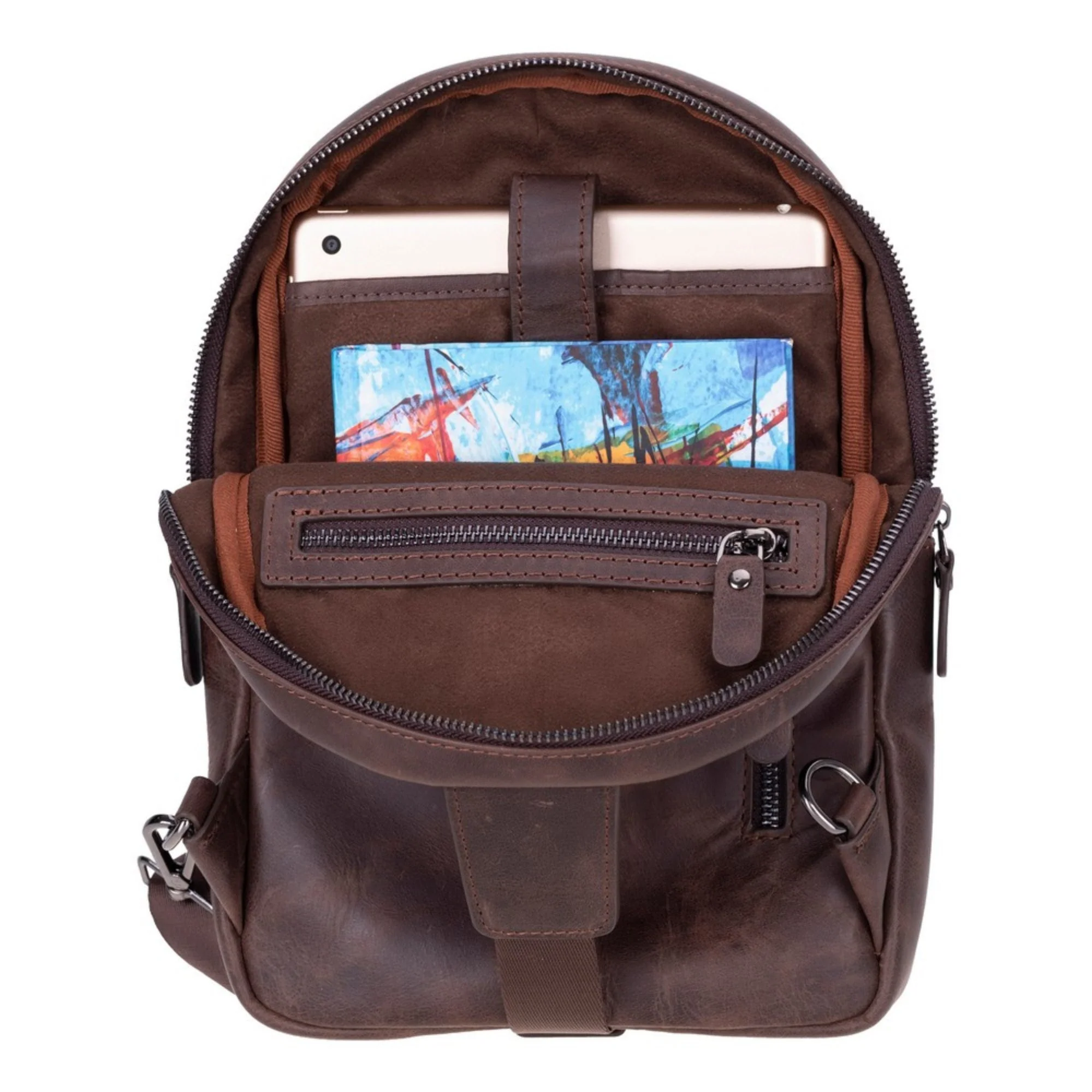 Athens Unisex Leather Cross Bag - Image 17