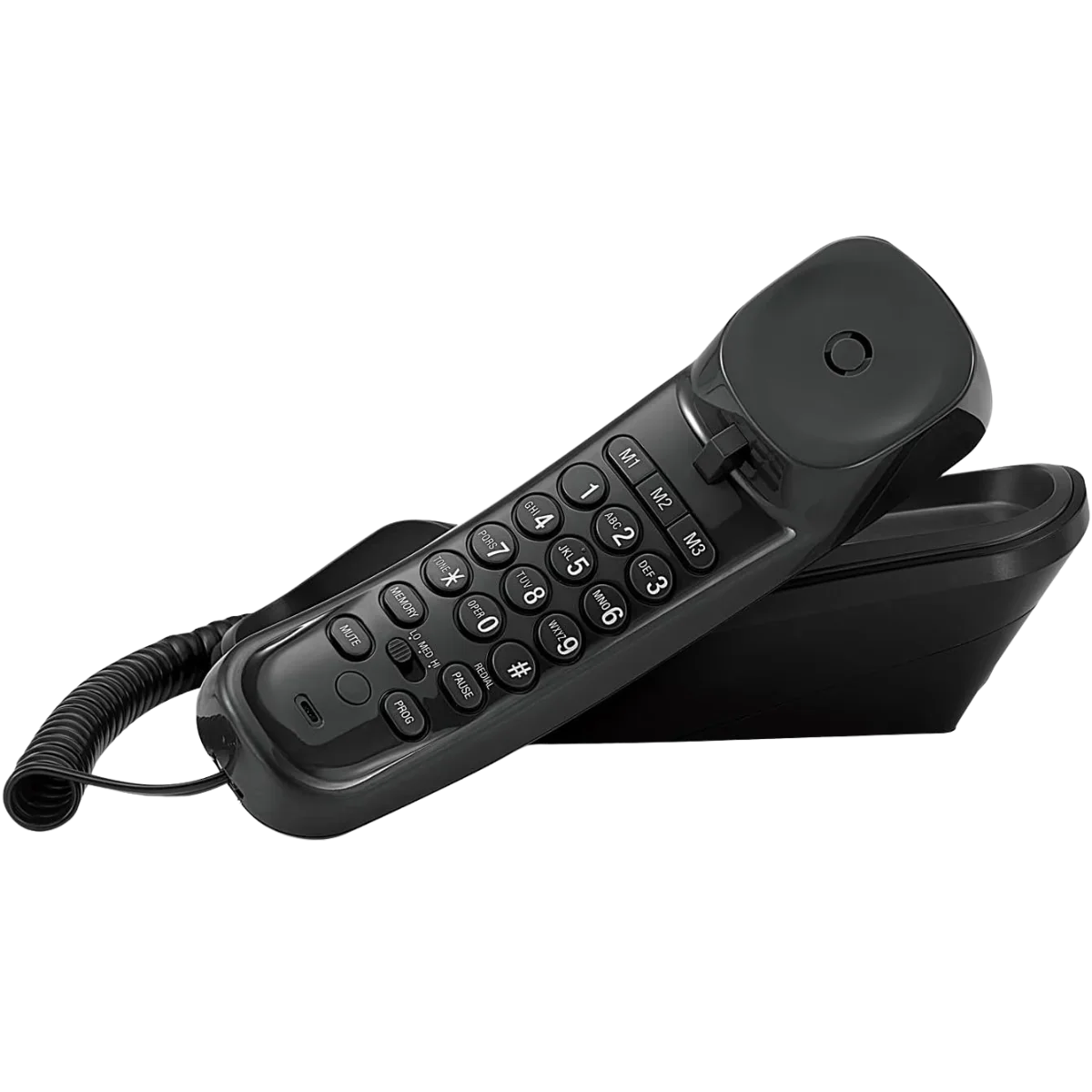 AT&T TR1909B Trimline Corded Phone with Caller ID | Black - Image 2