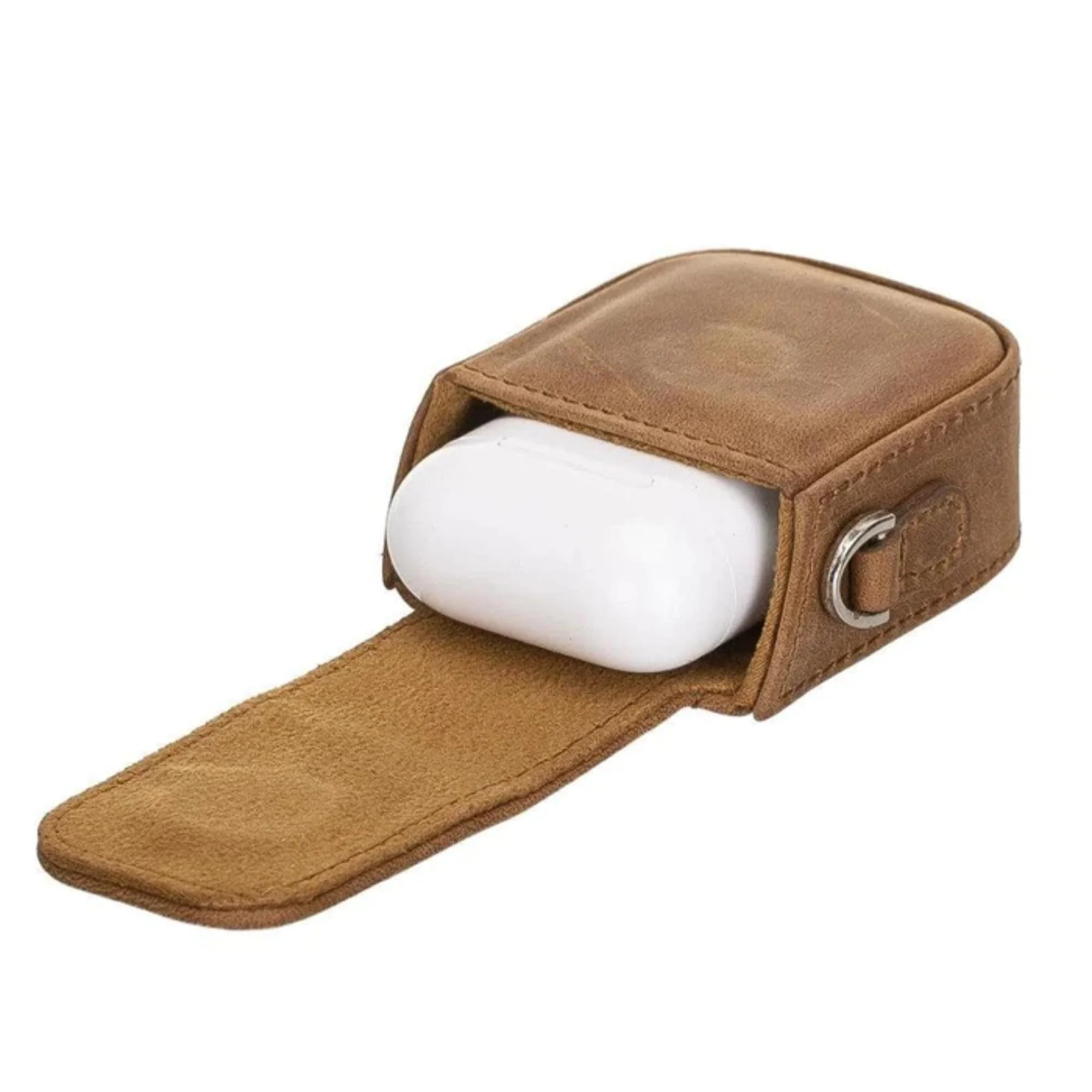 Aurora Luxury Leather AirPods Case with Attached Wrist Strap - Image 15