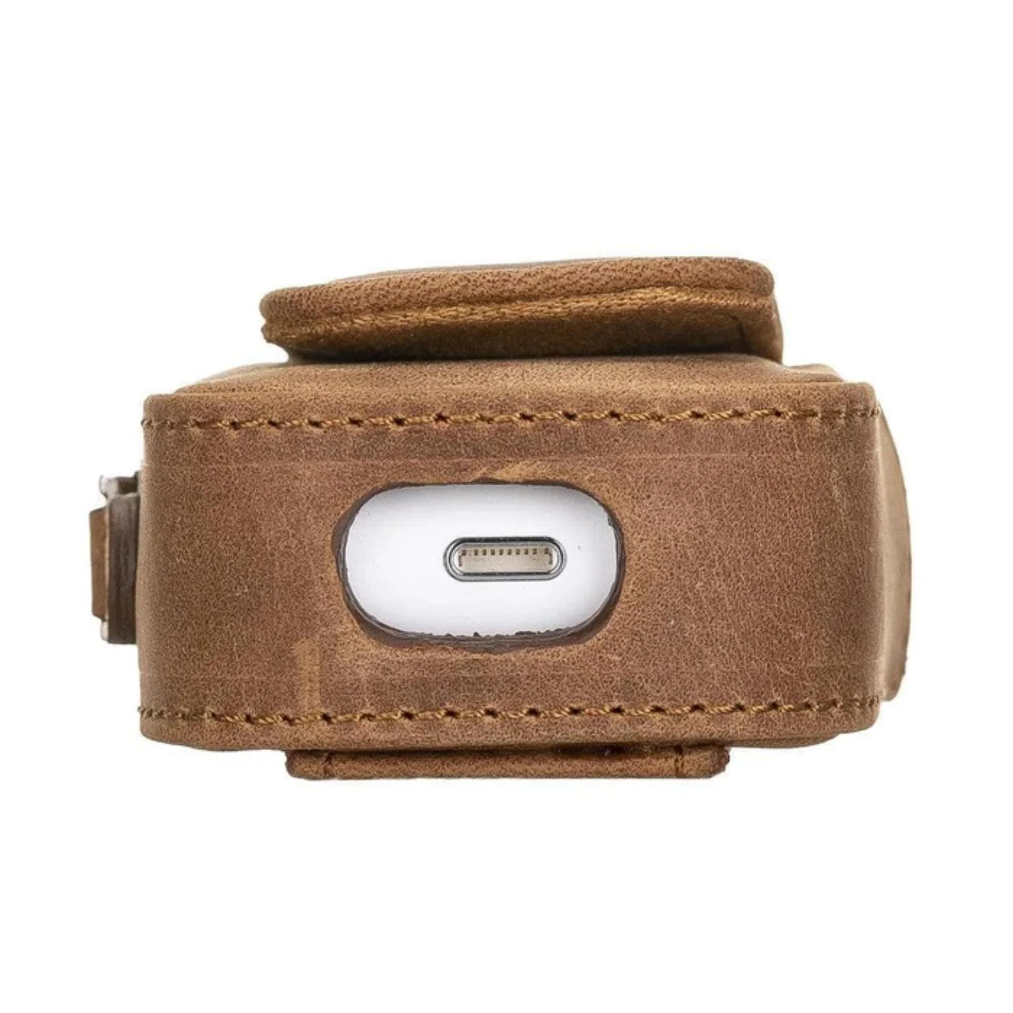 Aurora Luxury Leather AirPods Case with Attached Wrist Strap - Image 18