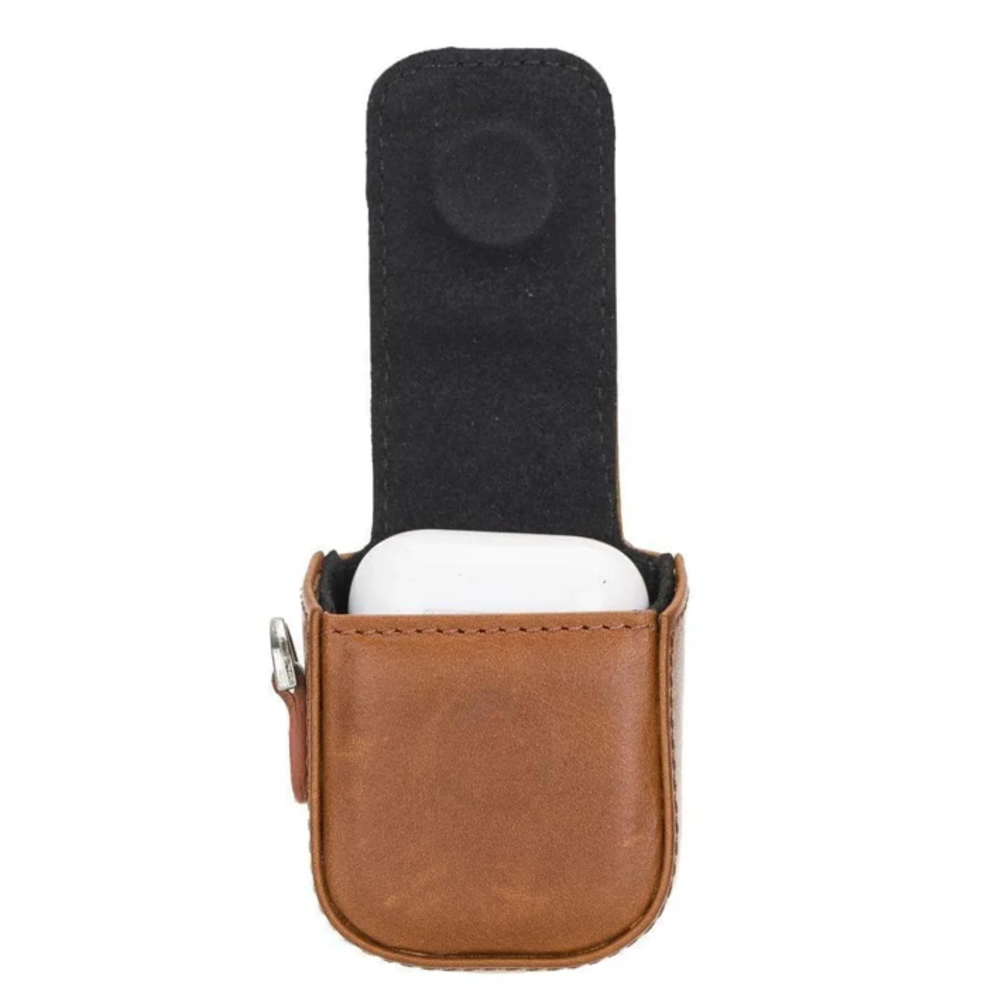 Aurora Luxury Leather AirPods Case with Attached Wrist Strap - Image 3