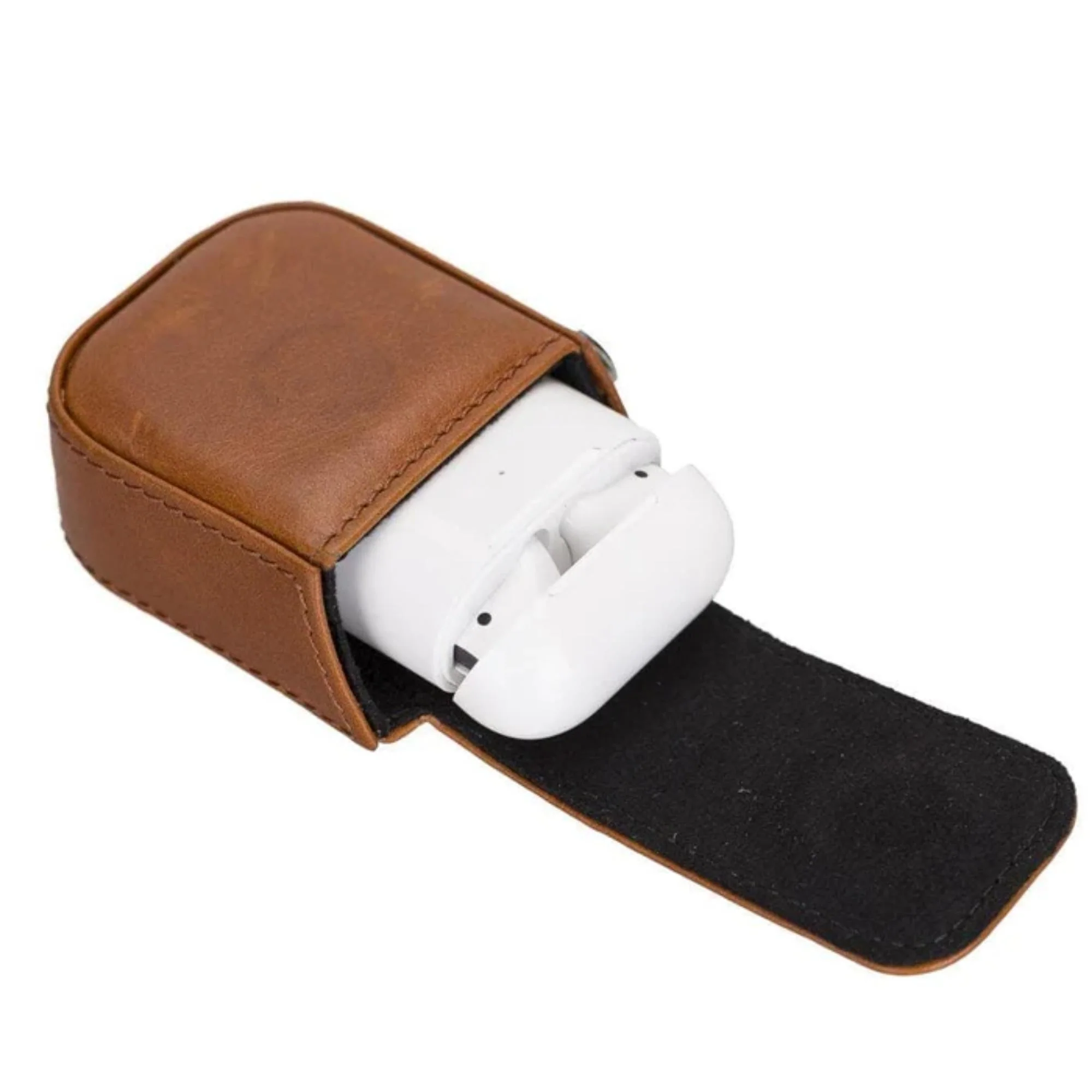 Aurora Luxury Leather AirPods Case with Attached Wrist Strap - Image 5