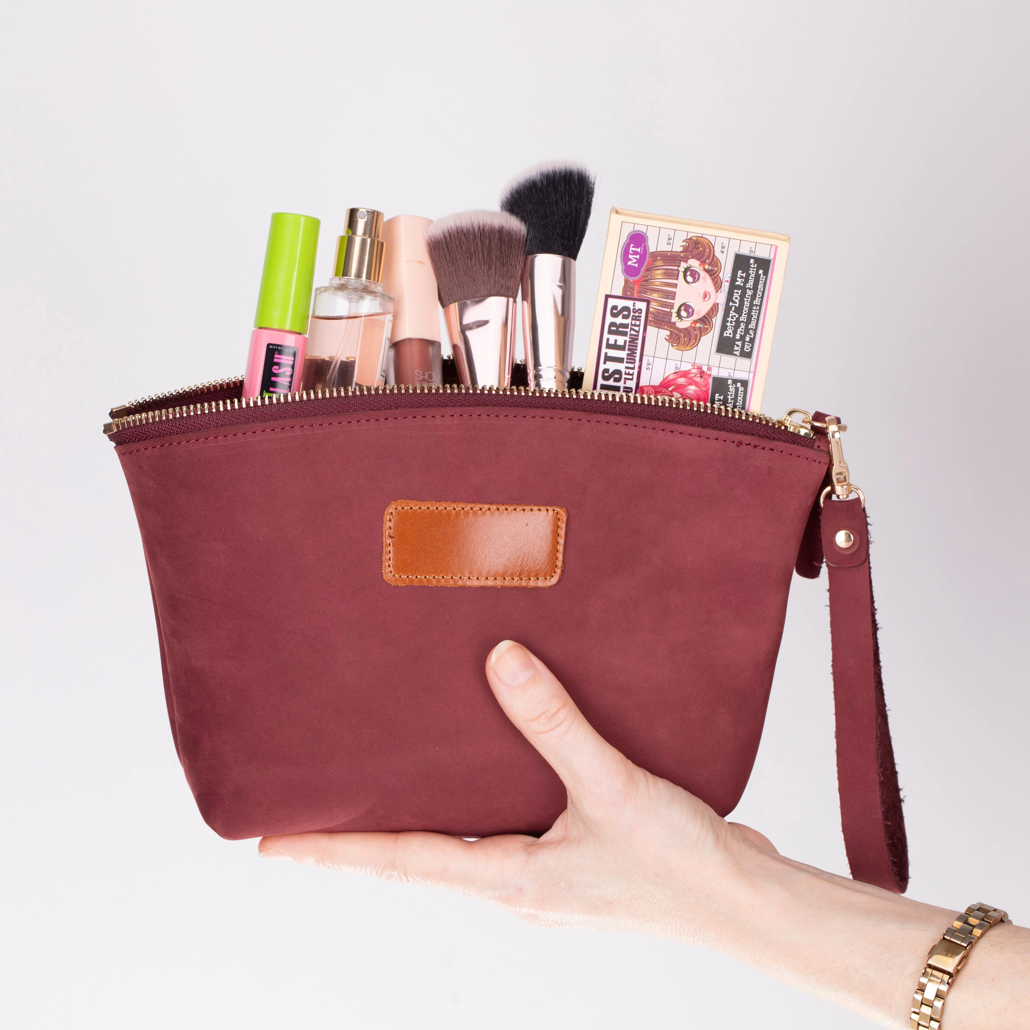 Avondale Premium Leather Dopp Kit - Travel Makeup Bag for Men & Women - Image 7