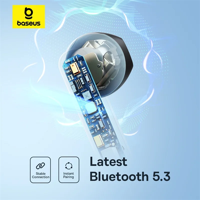 Baseus Bowie E16 Wireless Earphones Bluetooth 5.3 TWS Earbuds IPX4 Waterproof Earphone 30H Playtime 13mm Driver HIFI Headphones - Image 5