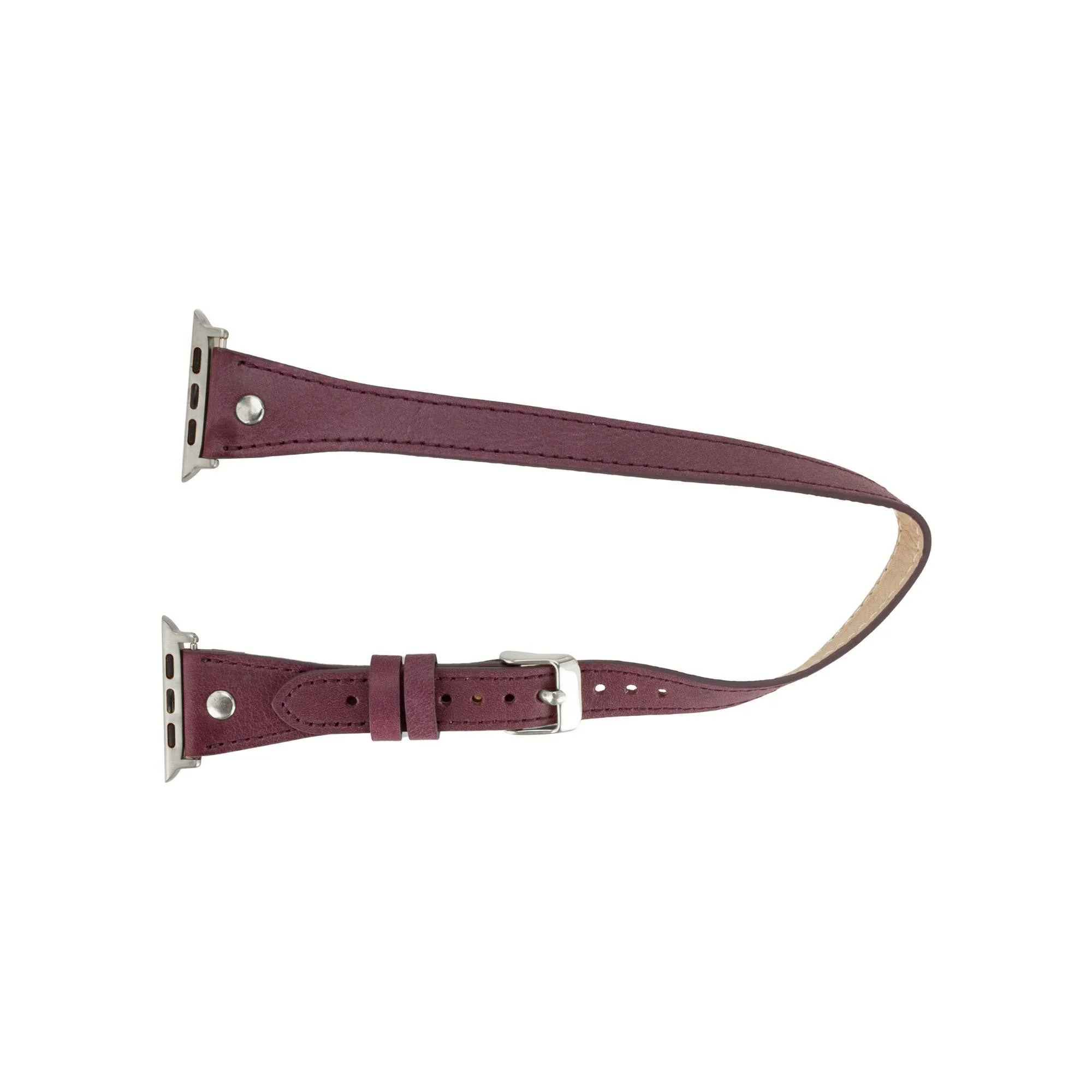 Basin Double Tour Leather Bands for Apple Watch 9, Ultra 2 and SE - Image 16