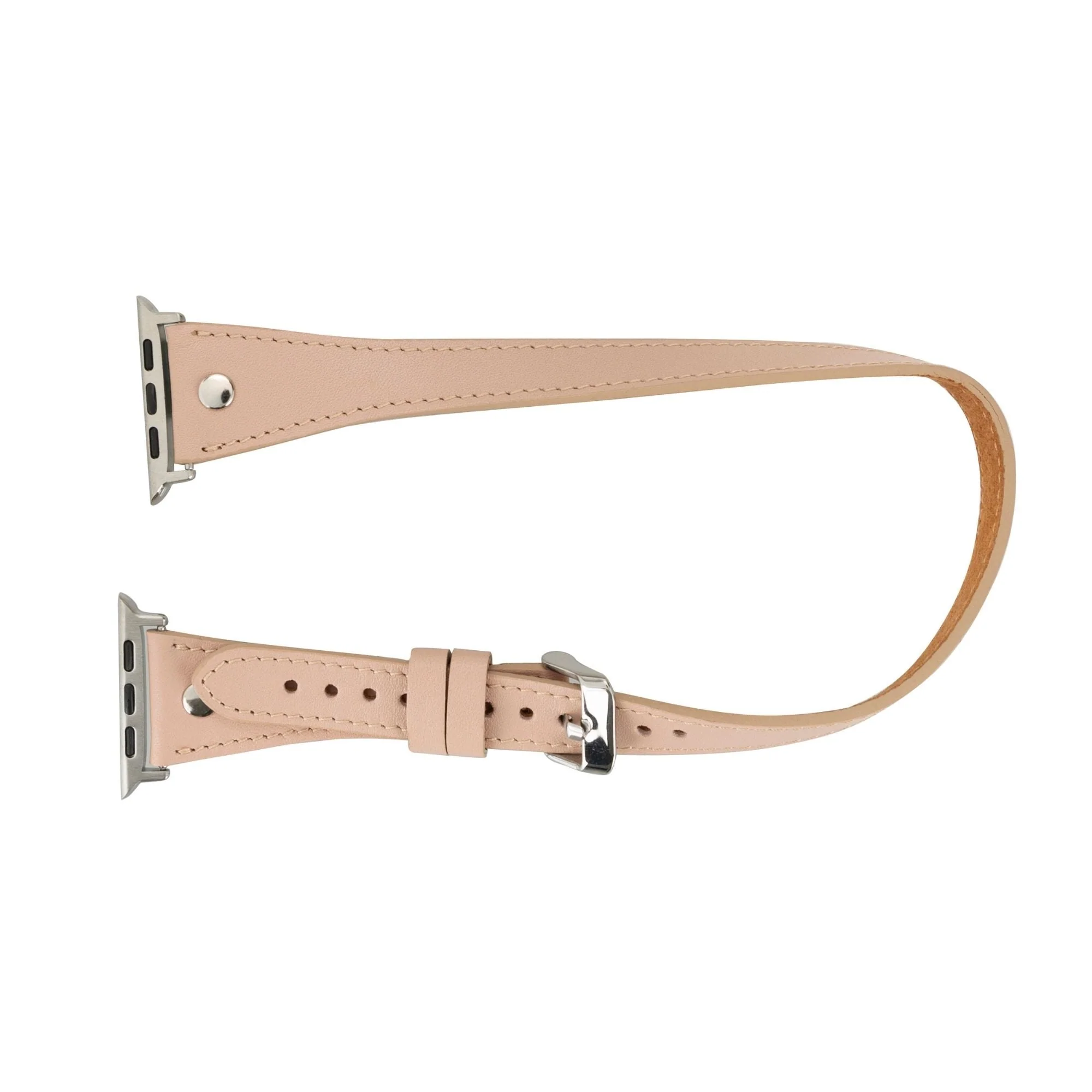 Basin Double Tour Leather Bands for Apple Watch 9, Ultra 2 and SE - Image 8