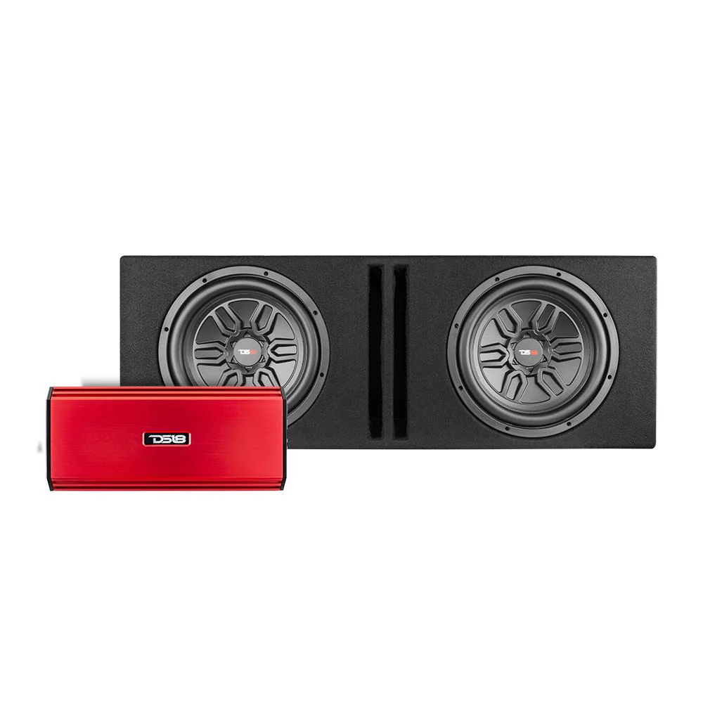 Bass Package 2 X SLC-MD12 In a Ported Box with S-1500.1/RD Amplifier and 4-GA Amp Kit 250 Watts Rms - Image 3