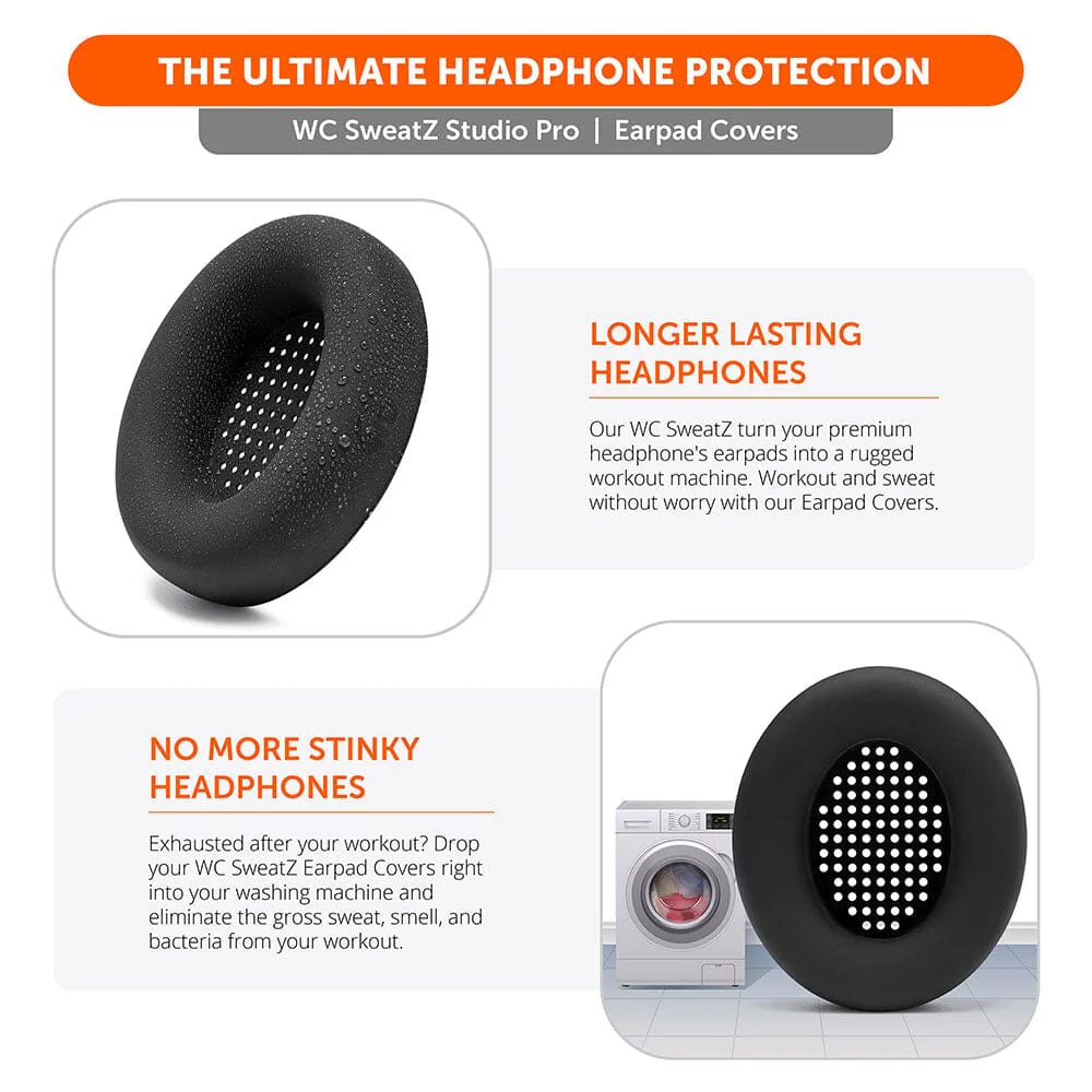 Beats Studio Pro Earpad Sweat Covers - WC SweatZ Studio Pro - Image 4