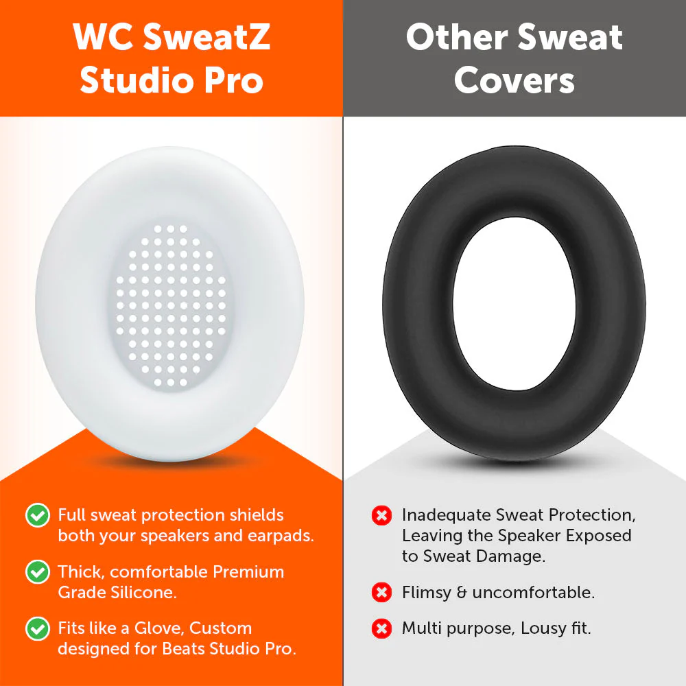 Beats Studio Pro Earpad Sweat Covers - WC SweatZ Studio Pro - Image 9