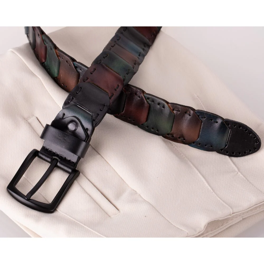 Bessemer Braided Leather Belt for Men - Image 20