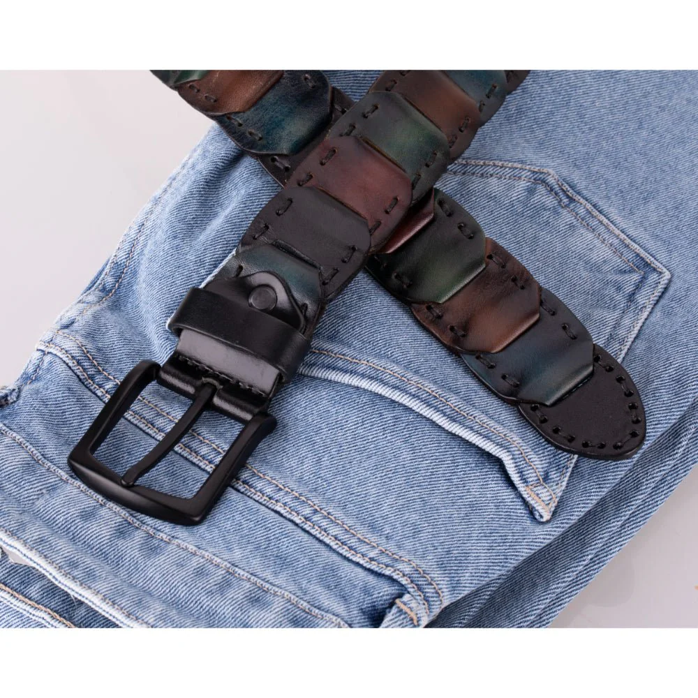 Bessemer Braided Leather Belt for Men - Image 21