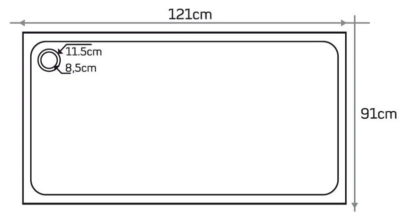Black Andesite Rectangular Shower Base Hand-carved from Solid Block (W)32" (L)48" (H)3" - Image 3