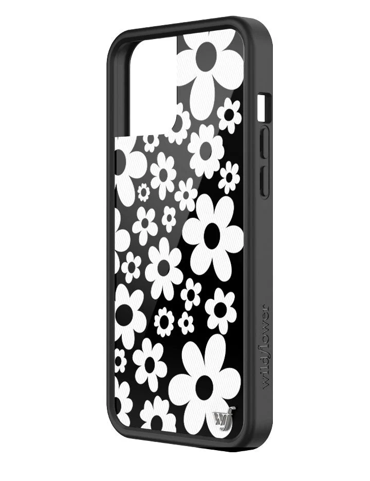 Bloom | Black and White iPhone Case - Image 2