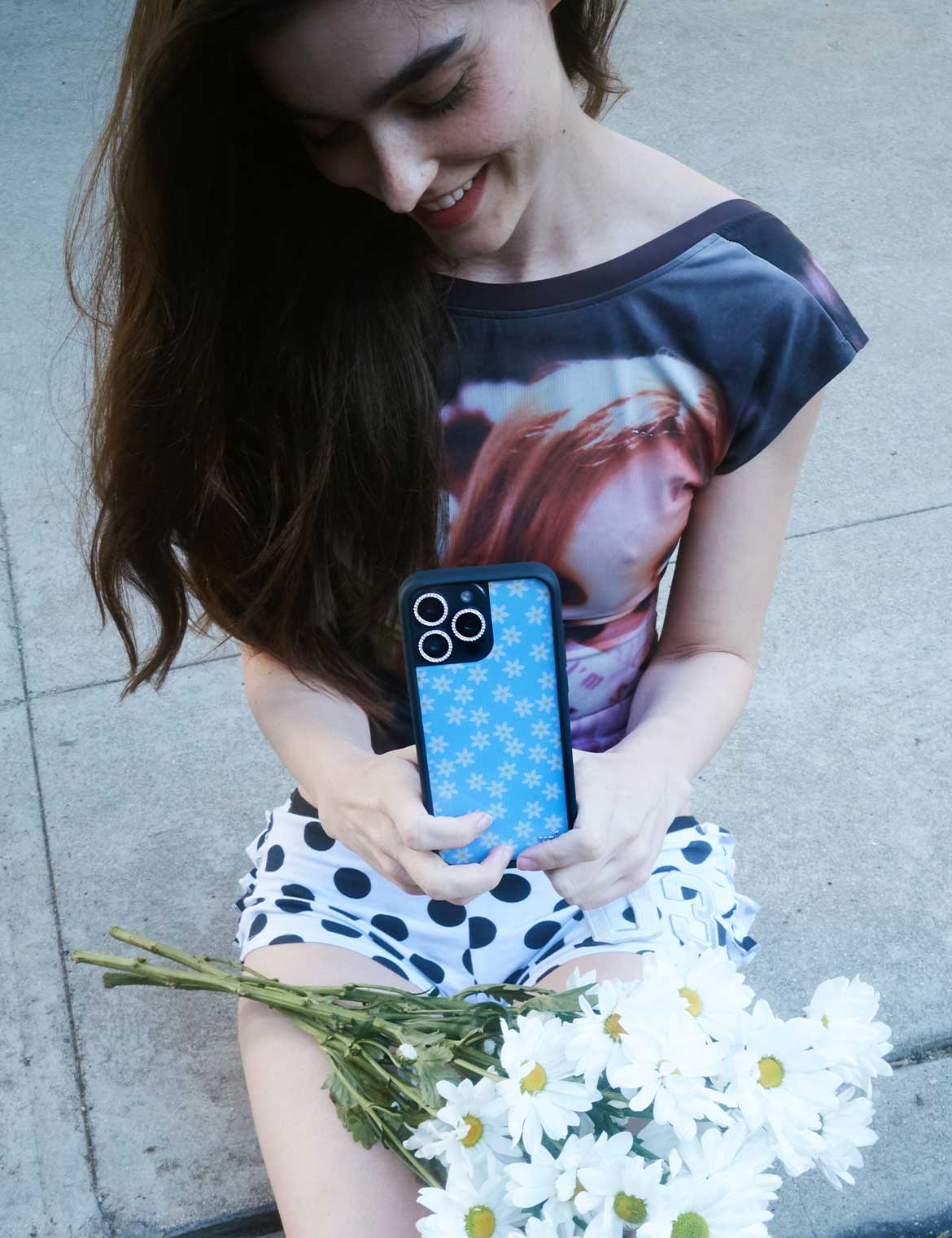 Blue Daisy iPhone Case - Image 37