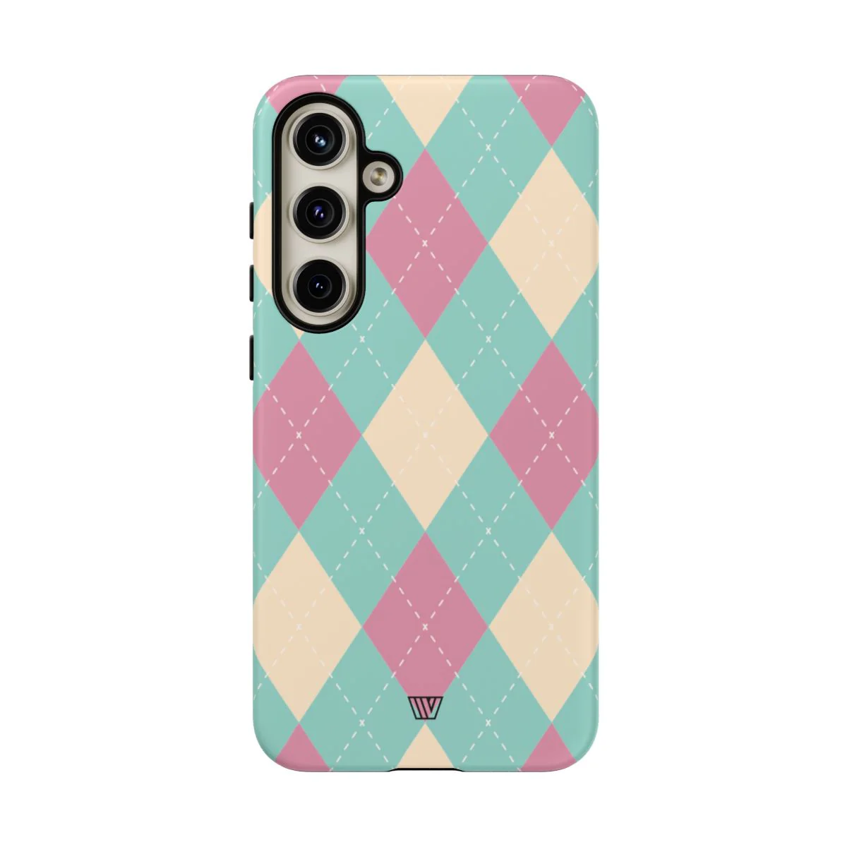 BLUE PINK BEIGE ARGYLE | Tough Phone Case - Image 101