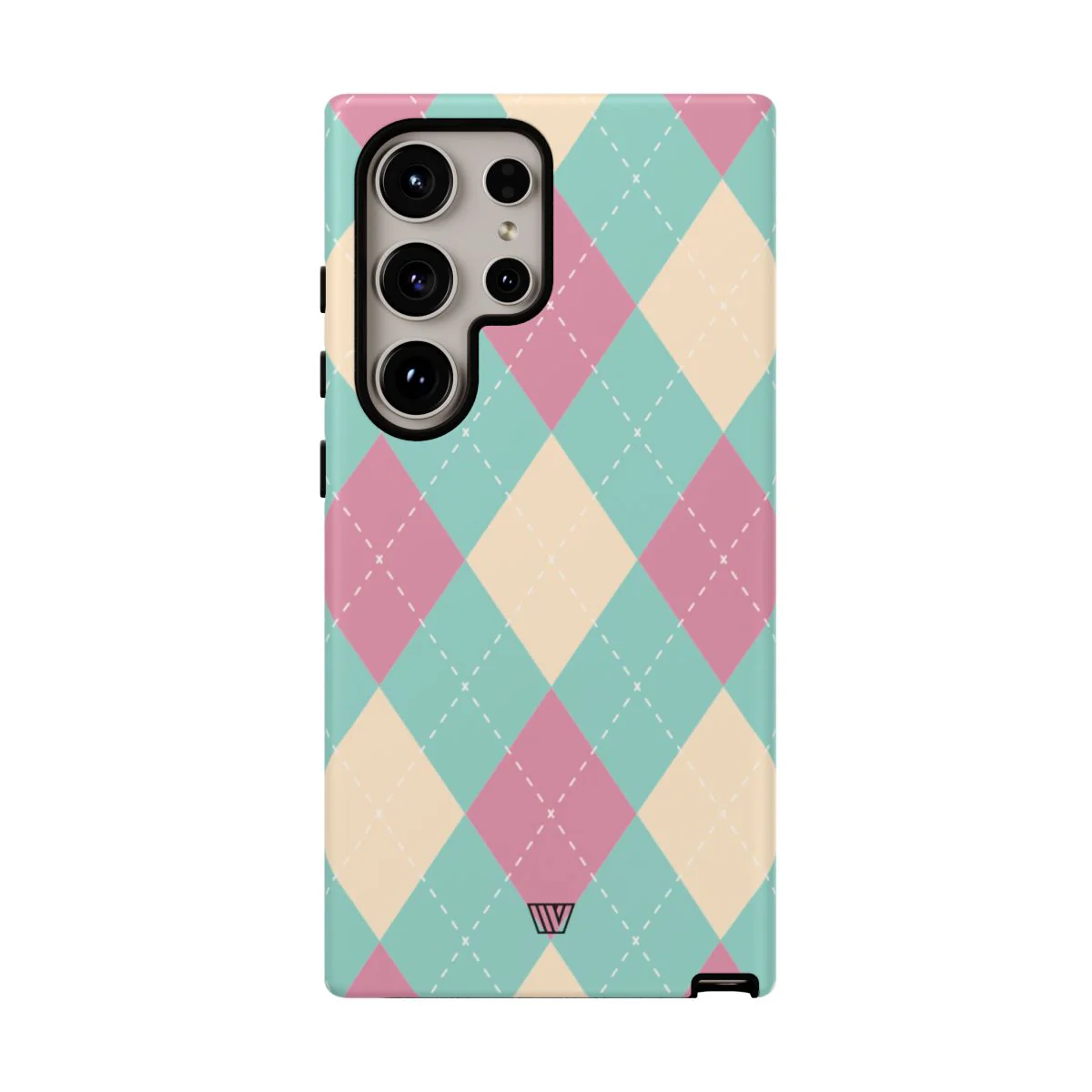 BLUE PINK BEIGE ARGYLE | Tough Phone Case - Image 103